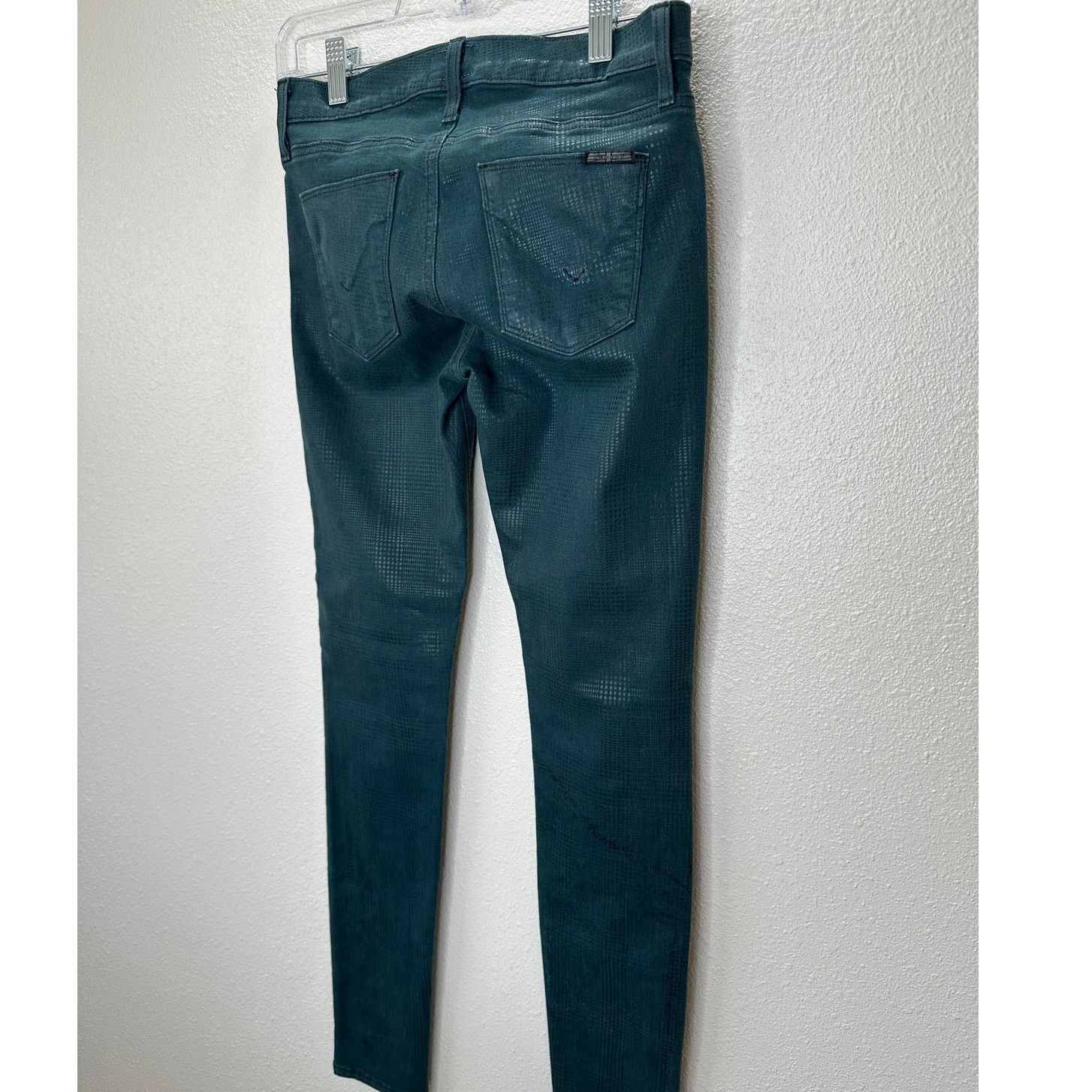 Hudson Hudson Midrise Dark Teal Nico Super Skinny Jean i26 Size 26" / US 2 / IT 38 - 7 Thumbnail