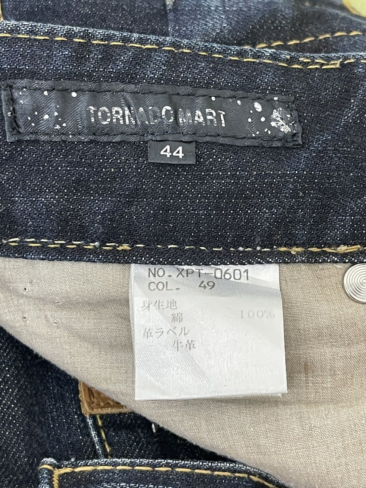 Japanese Brand Flare Jeans Tornado Mart Faded Distress Boot Cut 8🟦8 Size US 29 - 20 Thumbnail