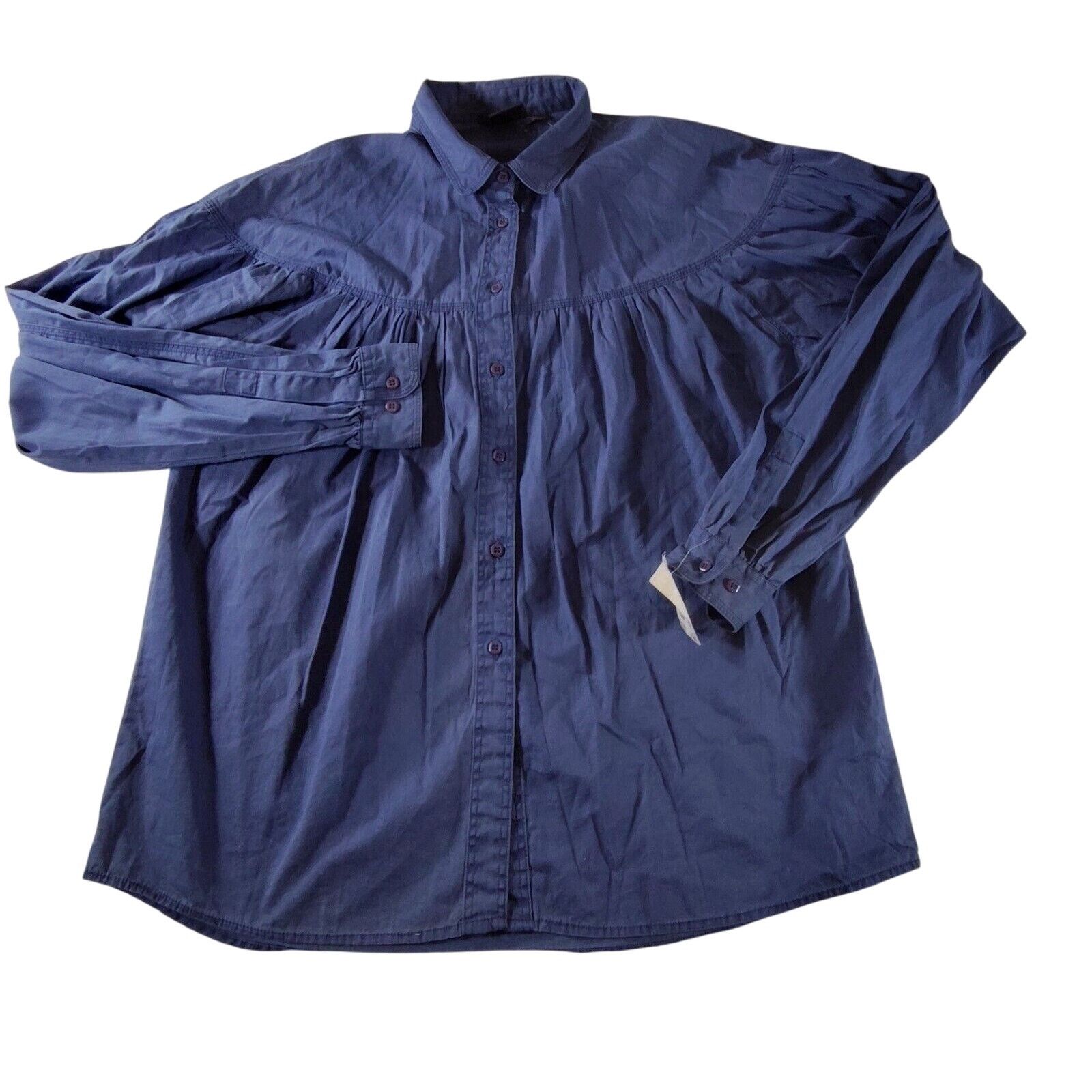 Woolrich Woolen Mills Vintage 70's Woolrich Womens Pleated Button Shirt XL Peasant Size XL / US 12-14 / IT 48-50 - 1 Thumbnail