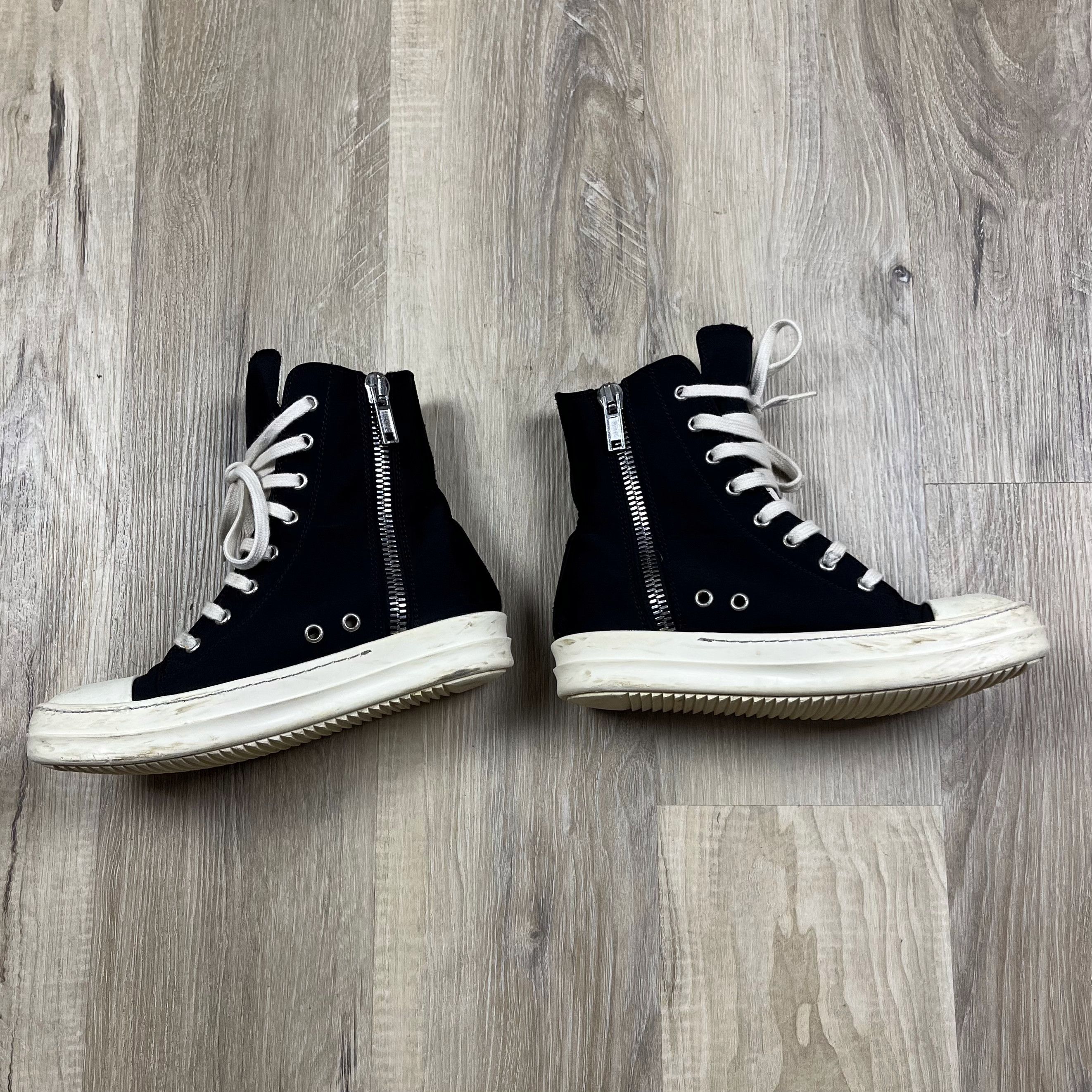 Rick Owens Drkshdw Rick Owens DRKSHDW 17SS Walrus Embroidered Ramones High 35.5 Size US 5 / IT 35 - 3 Thumbnail