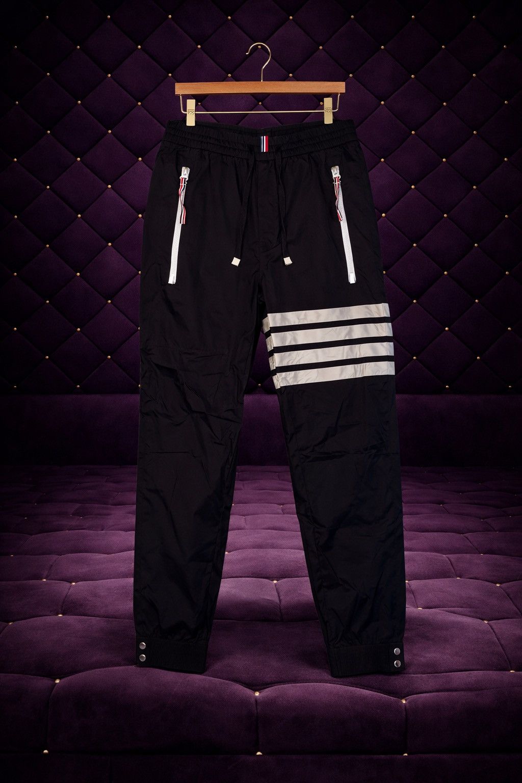 Thom Browne THOM BROWNE 4-BAR STRIPE TRACK PANTS Size US 32 / EU 48 - 2 Thumbnail