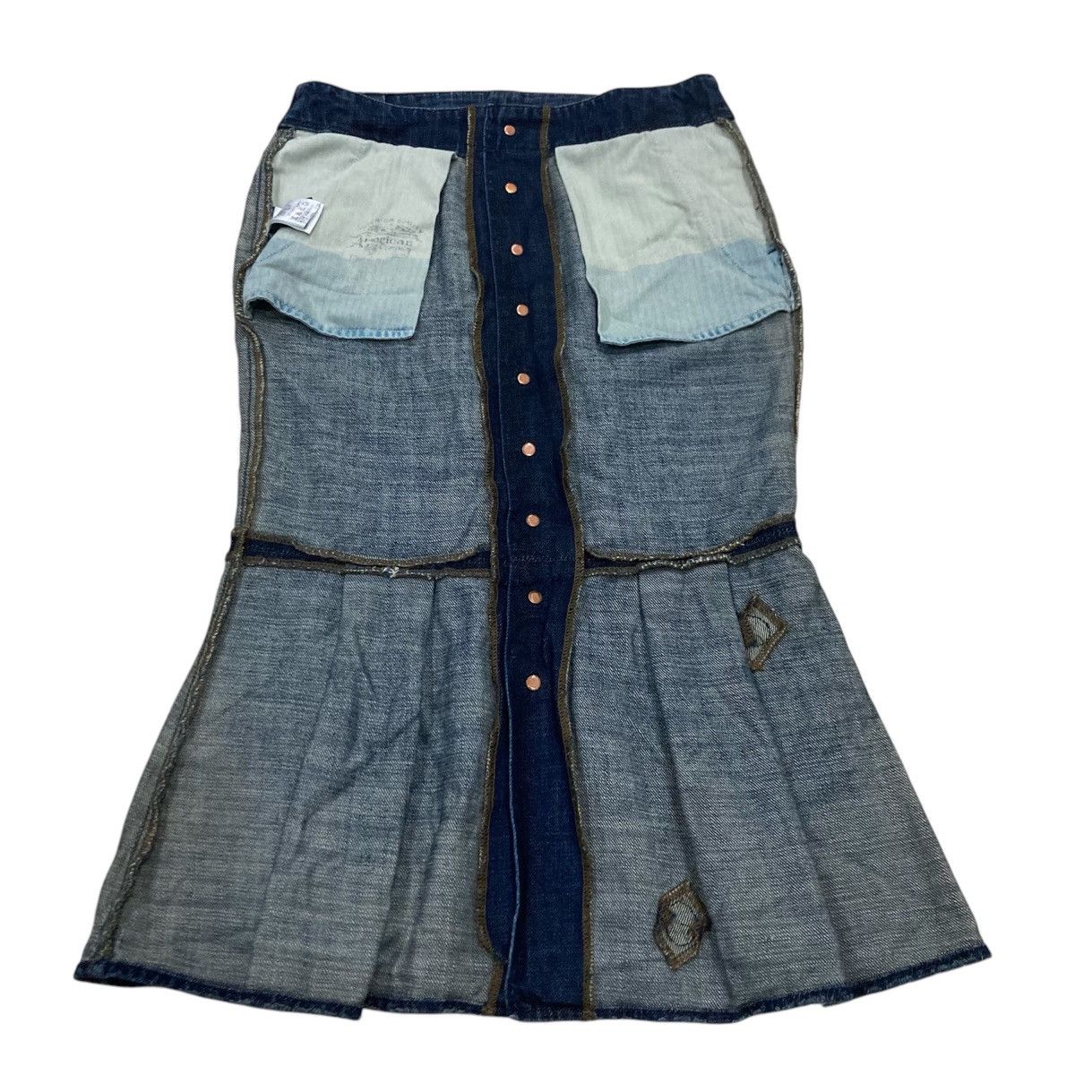 Polo Ralph Lauren POLO RALPH LAUREN DENIM MIDI SKIRT Size 28" / US 6 / IT 42 - 7 Thumbnail