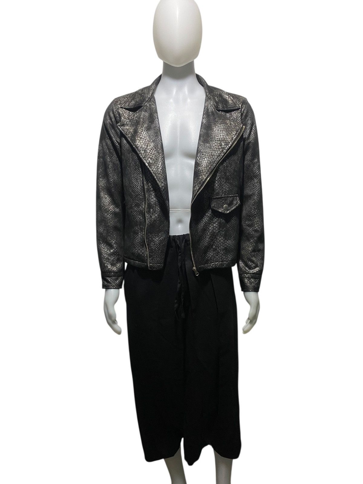 Japanese Brand Vintage Hukuya Snake Skin asymmetric jacket Size US M / EU 48-50 / 2 - 2 Thumbnail