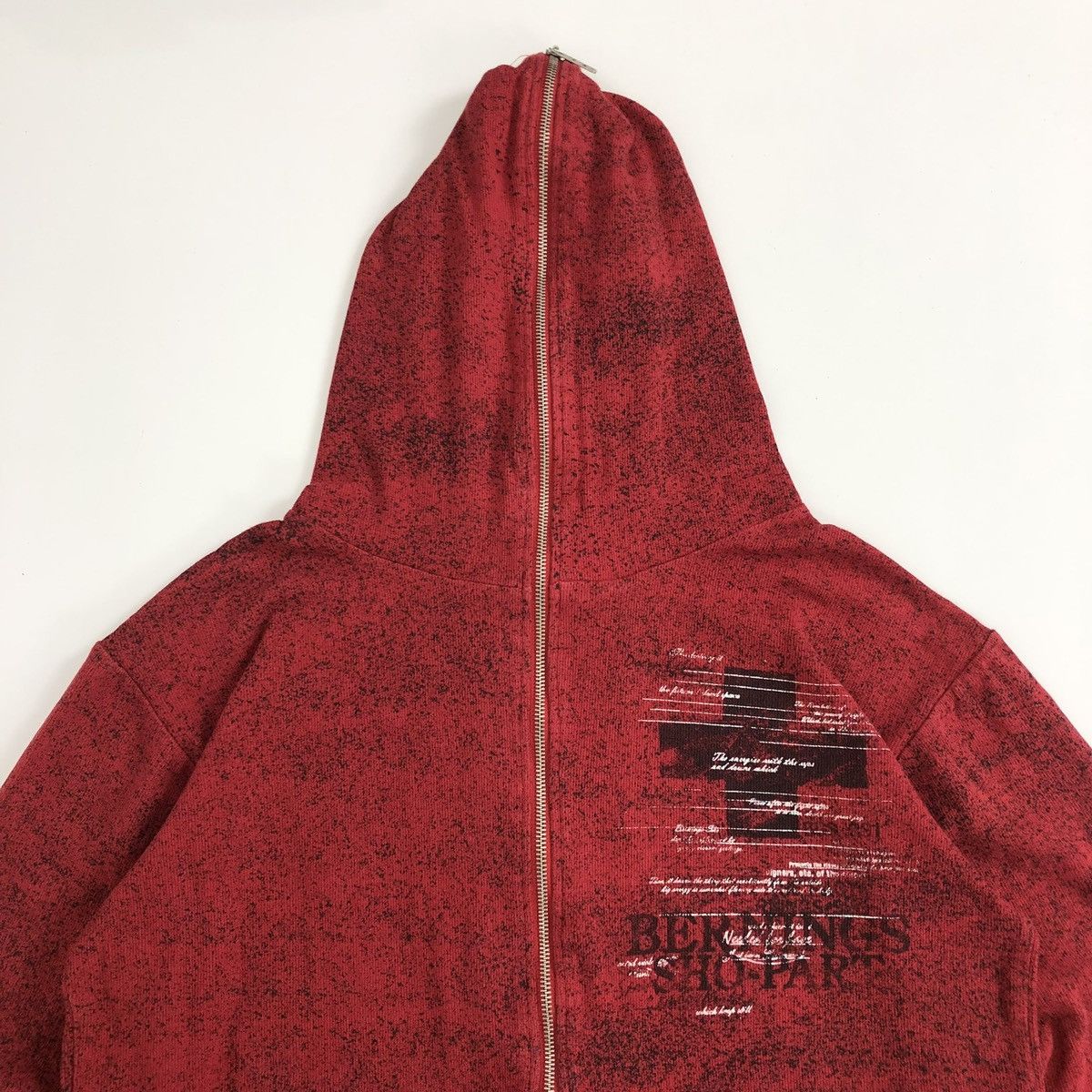 BERNINGS SHO 2000s Bernings Sho Asymmetric Grunge Lgb Cross Goa ZipHoodie Size US L / EU 52-54 / 3 - 4 Thumbnail