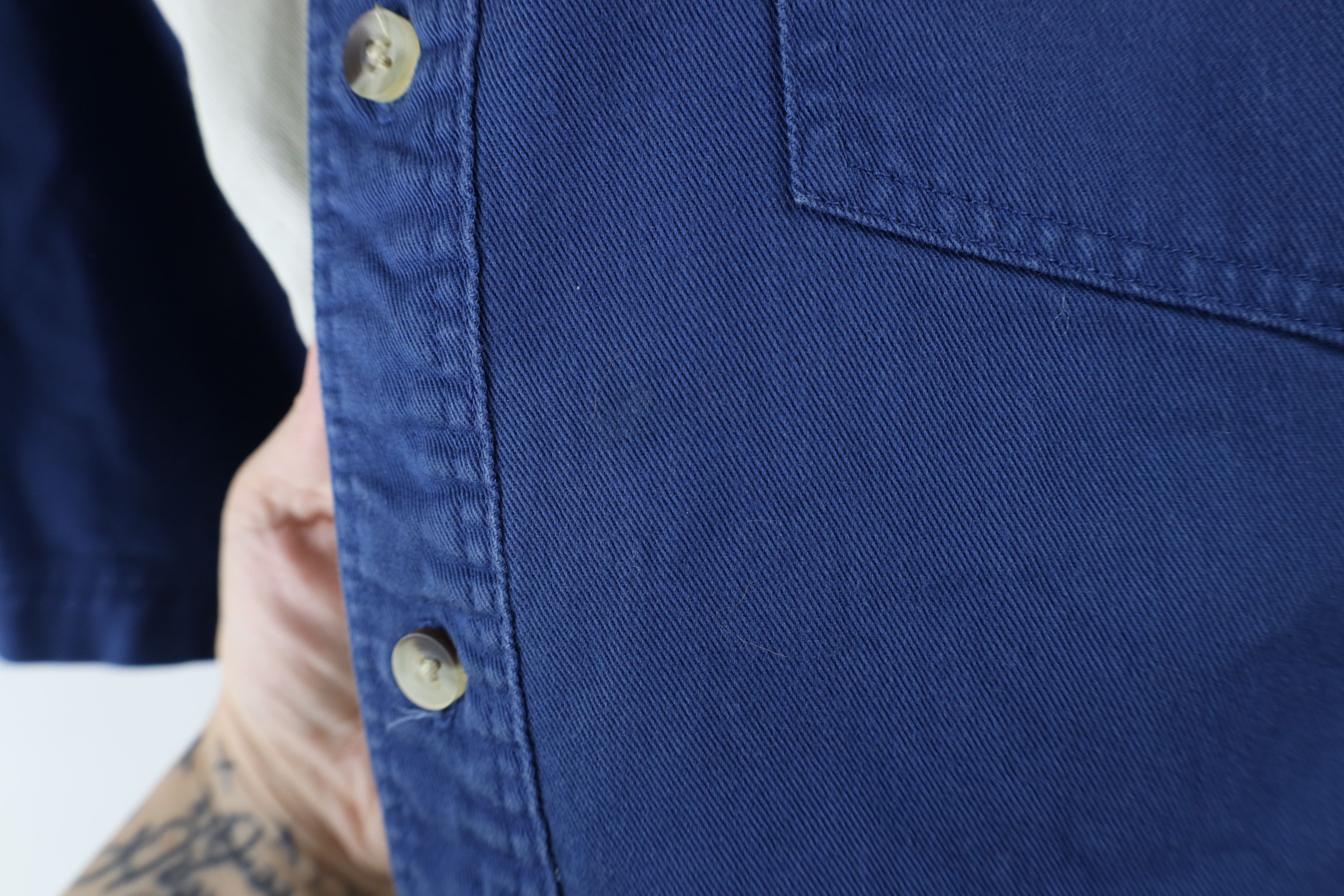 Vintage × Wrangler Vintage 90s Wrangler Block Cotton Twill Button Down Shirt Size US L / EU 52-54 / 3 - 5 Thumbnail