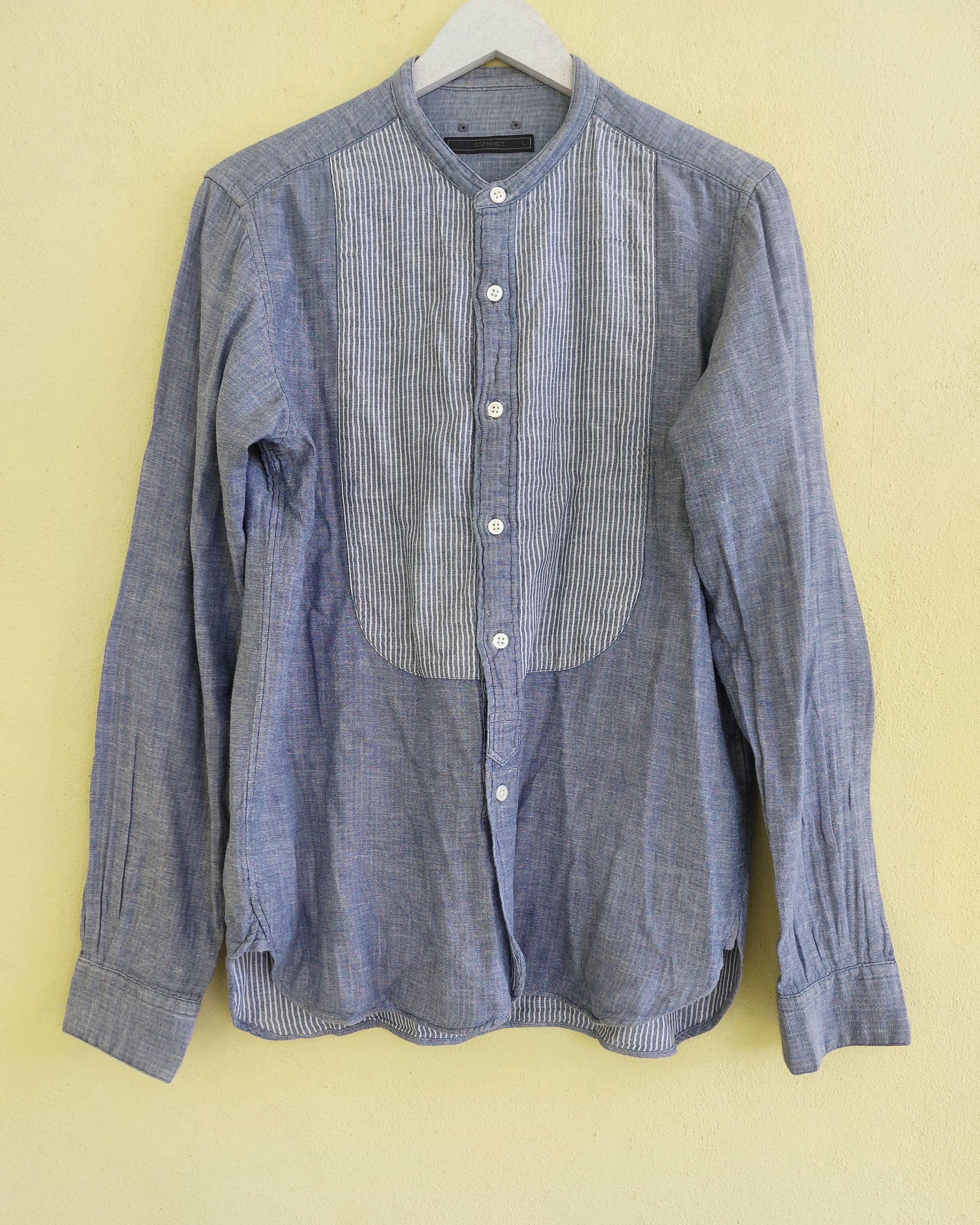 image of Sophnet Designer Mandarin Shirt, Men's (Size Medium)