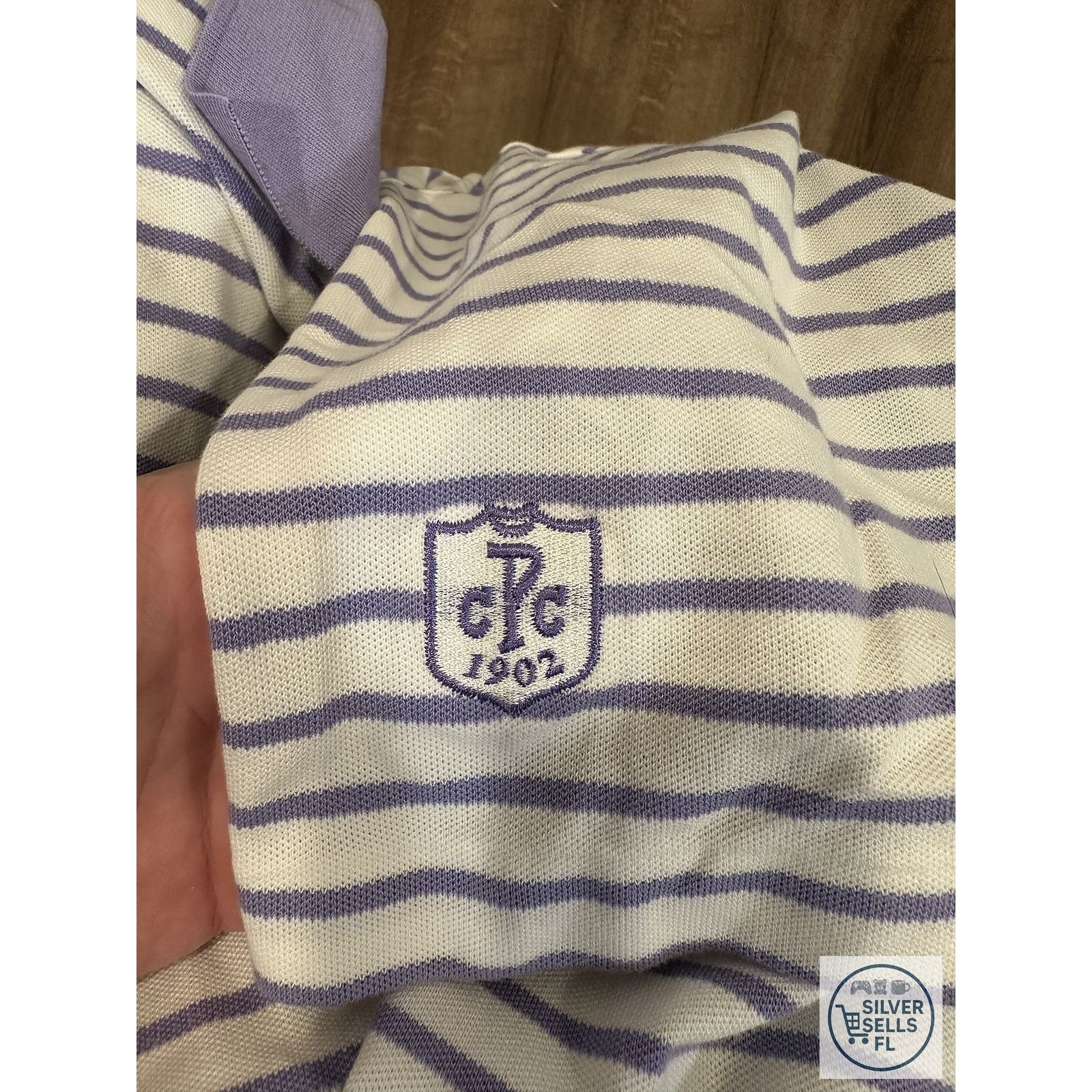 Polo Ralph Lauren Polo Golf Ralph Lauren Large Striped Polo Crest Logo Shirt Size US L / EU 52-54 / 3 - 3 Thumbnail