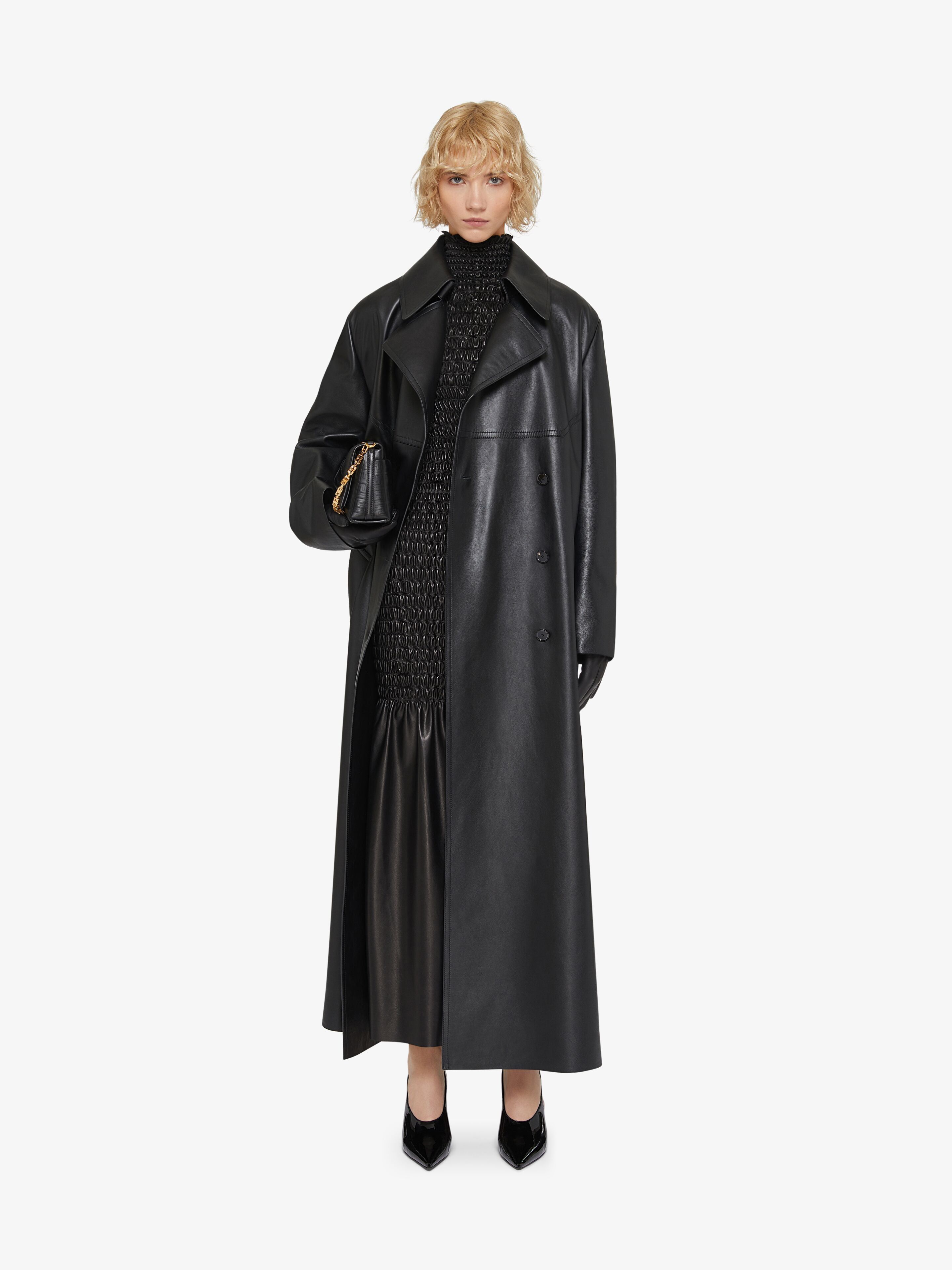 Givenchy o1w1db10325 Long Trench Coat in Black Size M / US 6-8 / IT 42-44 - 2 Thumbnail