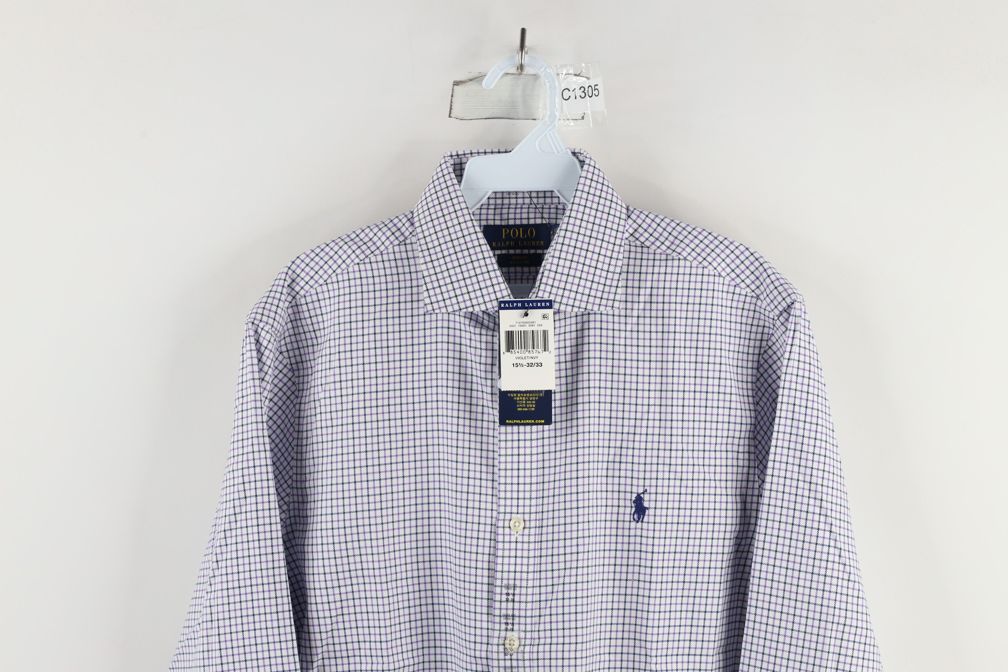 Ralph Lauren × Vintage New Ralph Lauren Fit Easy Care Collared Button Shirt Plaid Size US M / EU 48-50 / 2 - 2 Thumbnail