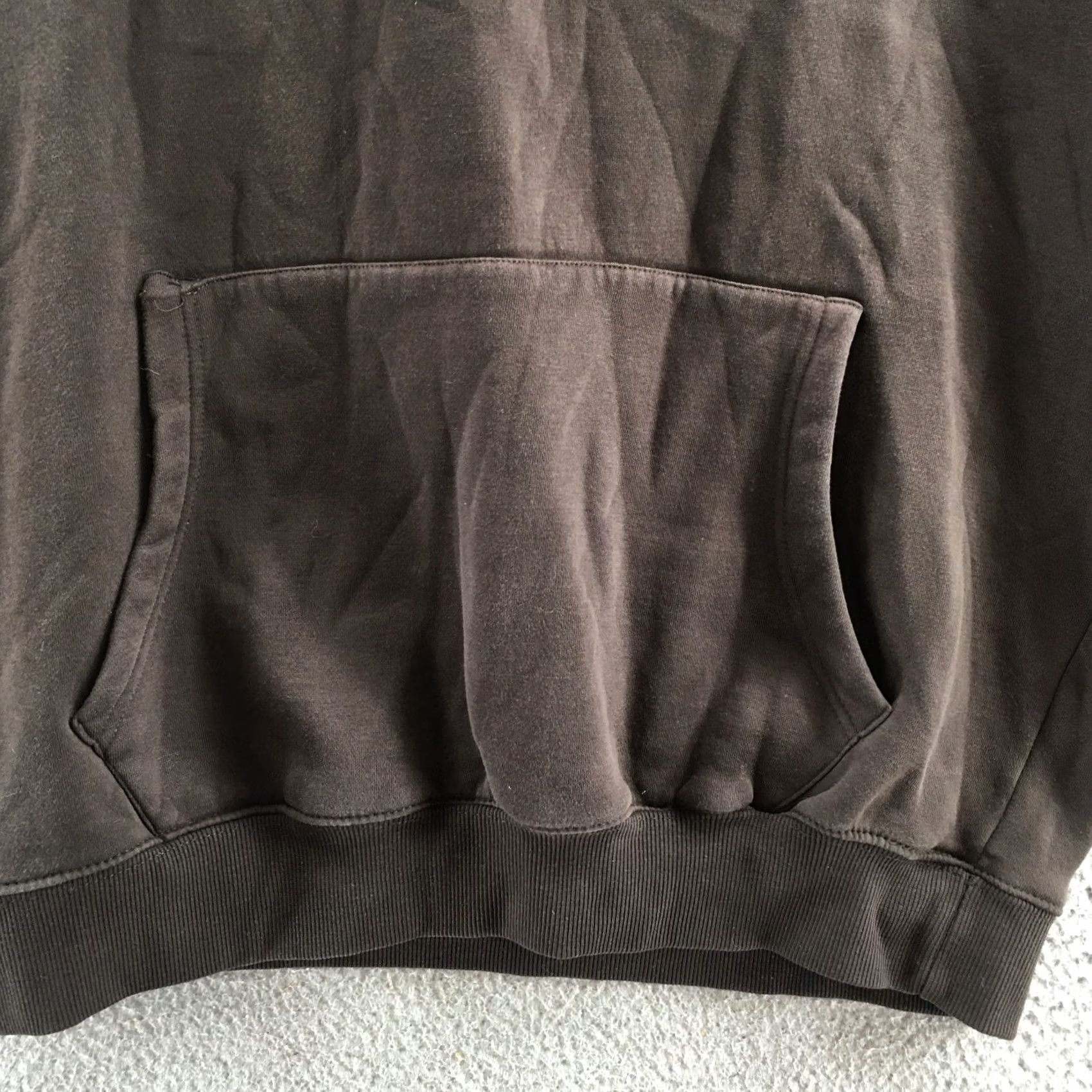 KangaROOS Denim & Flower Hoodie Mens XL Brown Pullover Drawstring Kangaroo Pocket Fleece Size US XL / EU 56 / 4 - 4 Thumbnail
