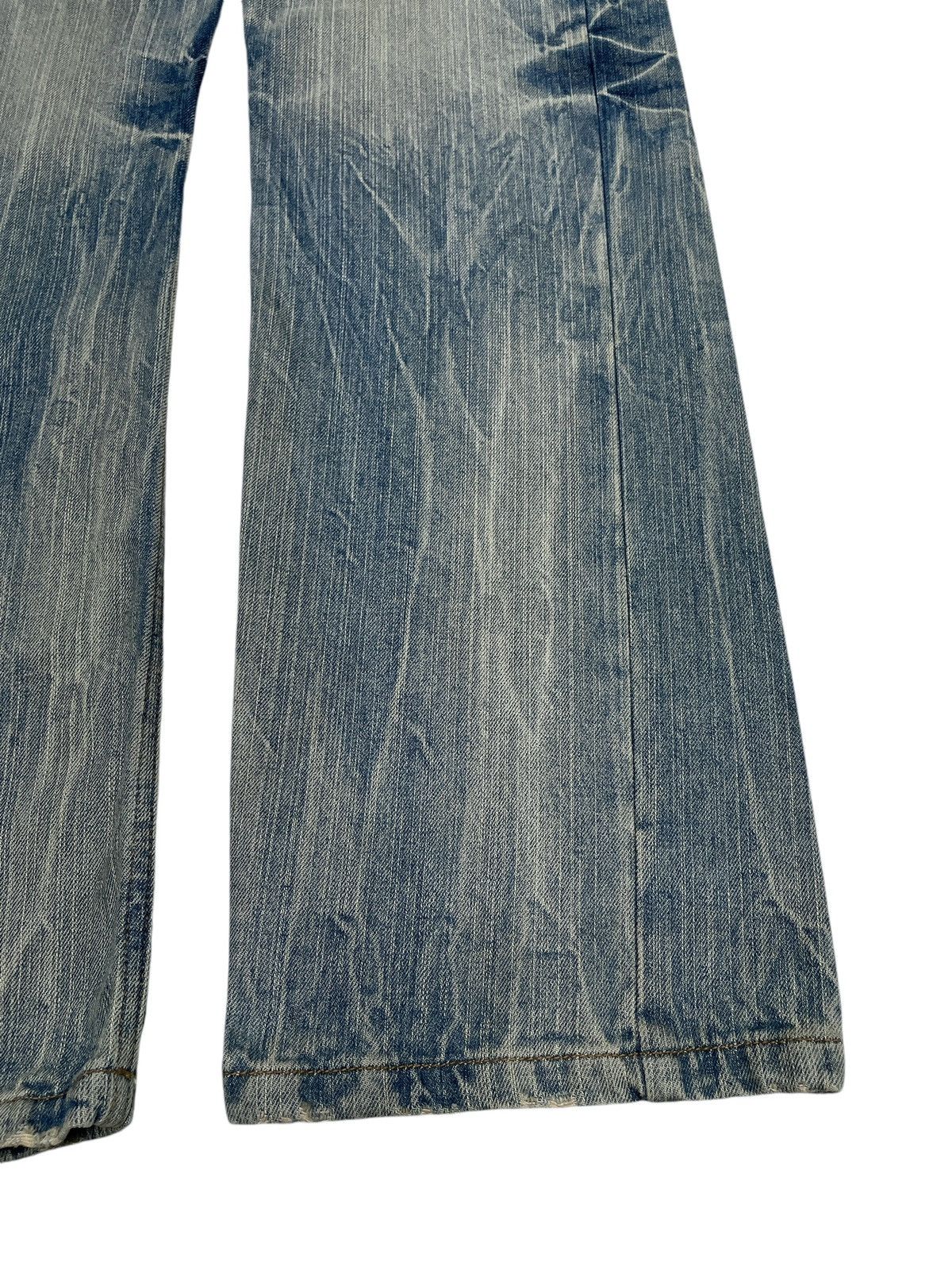 14th Addiction × Japanese Brand × Le Grande Bleu (L.G.B.) Rare Design Vintage Japanese Brand Oilcake Jeans 2000s Size US 33 - 6 Thumbnail