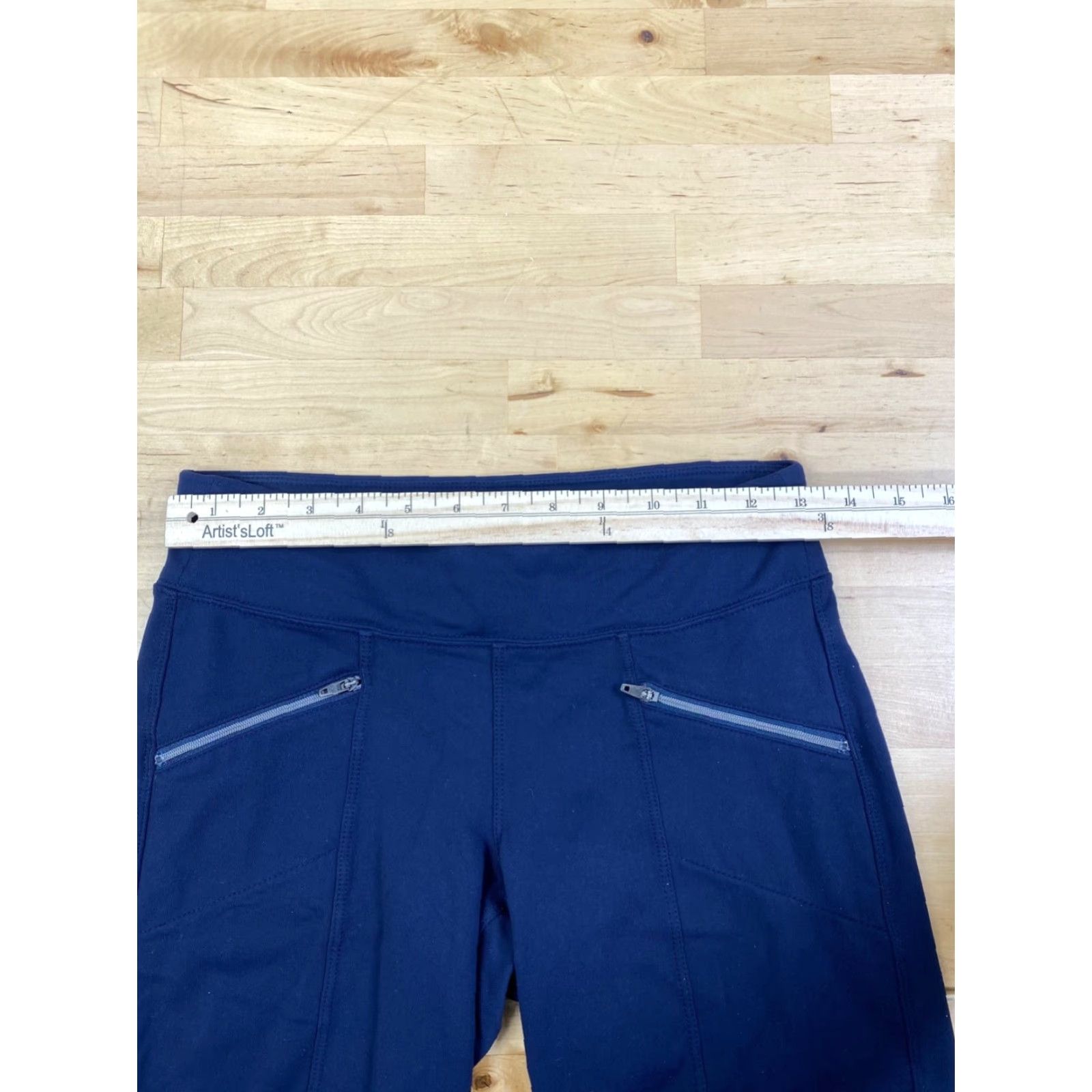 Athleta Athleta Leggings Womens 2XS Blue Casual Activewear Crop Stretch 10653 Size 24" / US 00 / IT 34 - 3 Thumbnail