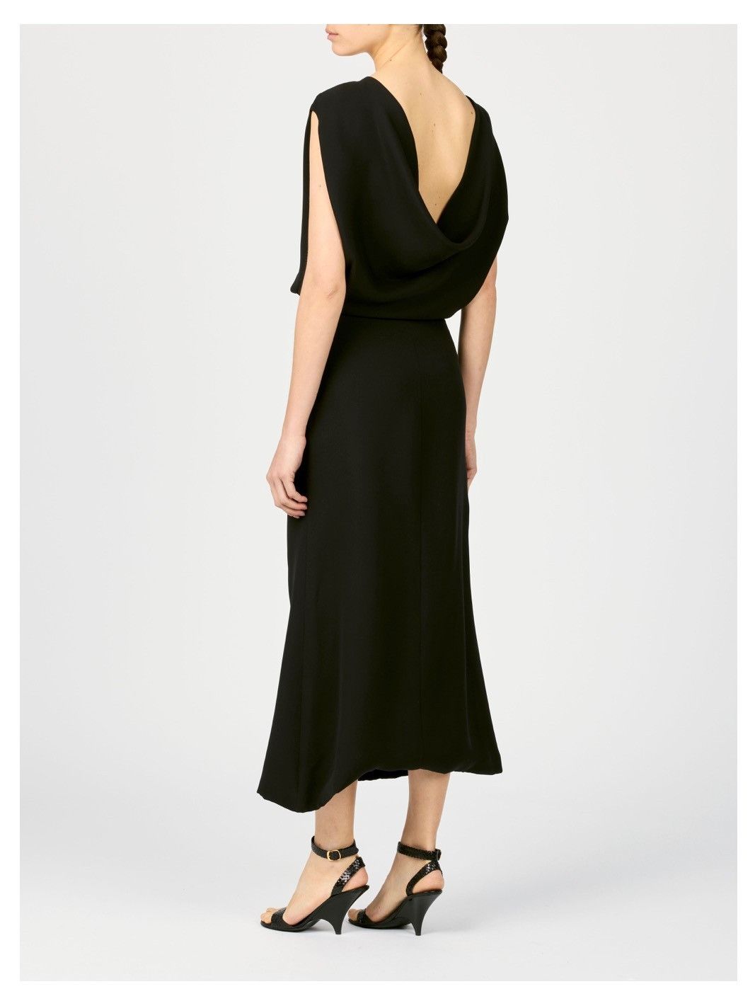 Loro Piana o1srvl11e0526 FAP2923 Blacky Midi Dress in Black Size S / US 4 / IT 40 - 3 Thumbnail