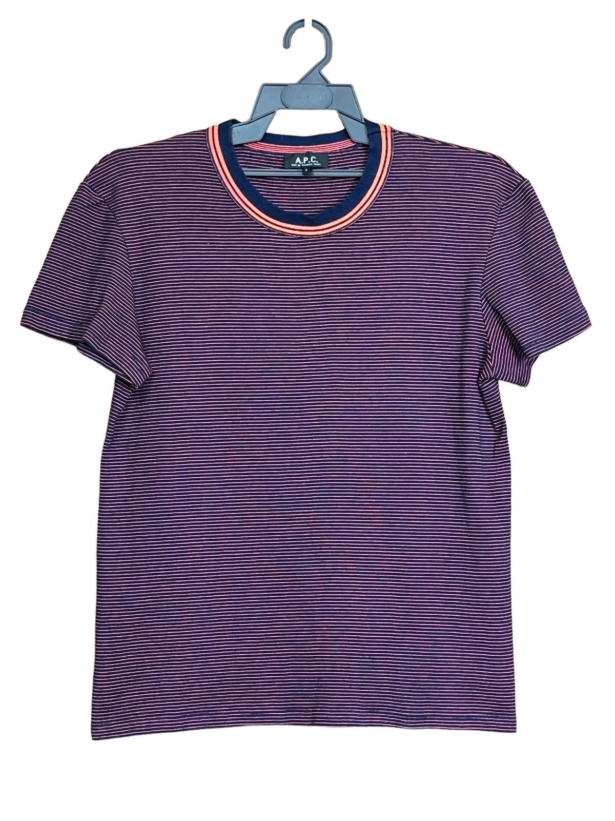 A.P.C. NICE🔥A.P.C PARIS RUE DE FLEURUS STRIPED TEE SHIRT Size US M / EU 48-50 / 2 - 1 Thumbnail