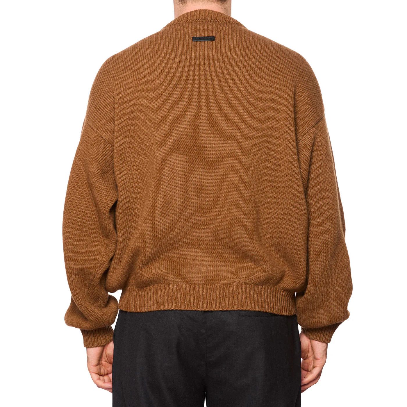 Fear of God FEAR OF GOD Brown Wool-Cashmere Knit Crewneck Sweater Size US L / EU 52-54 / 3 - 4 Thumbnail