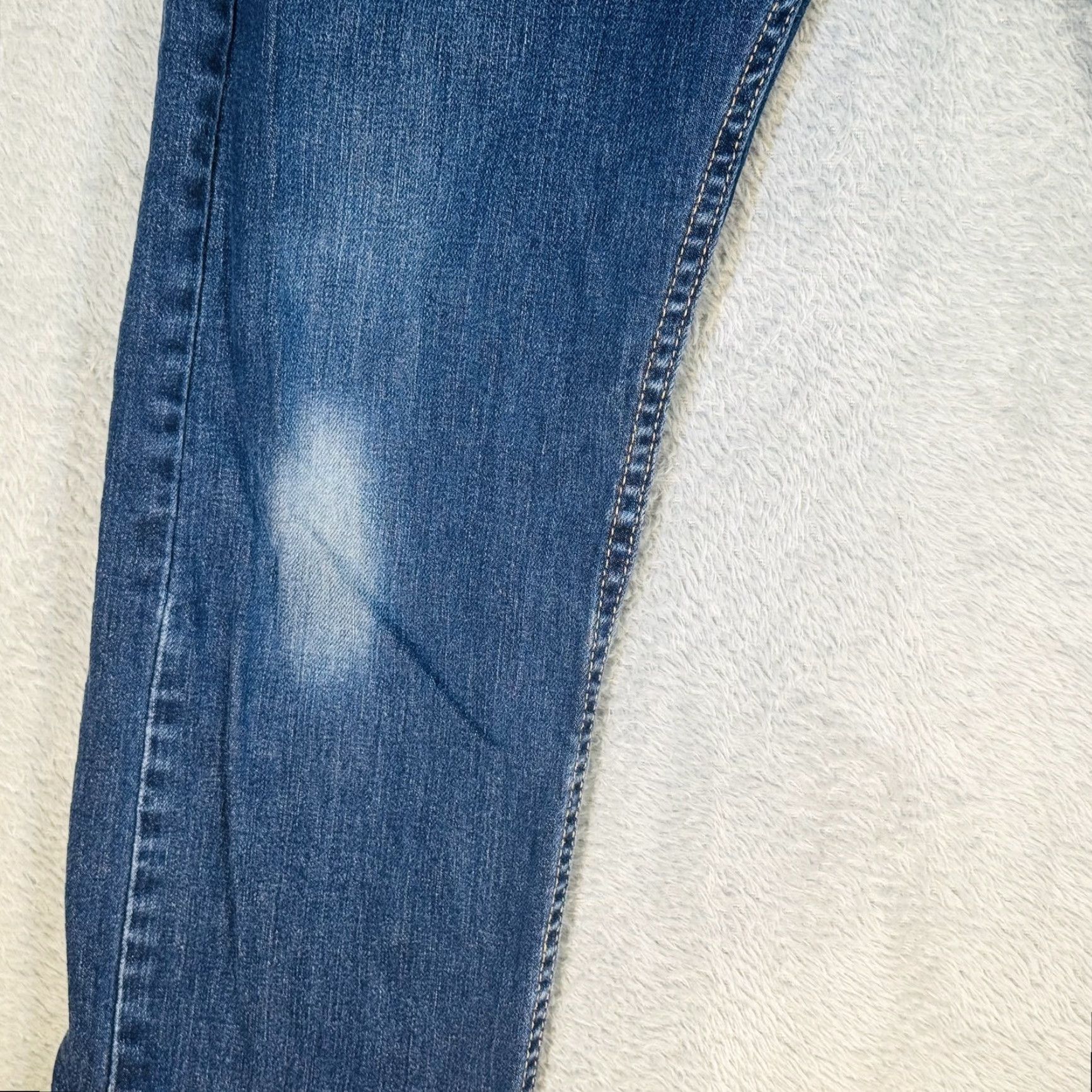 Levi's Levi's 513 Jeans Slim Straight Mens 29x32 Blue Medium Wash Denim Stretch Pocket Zipper Size US 29 - 3 Thumbnail