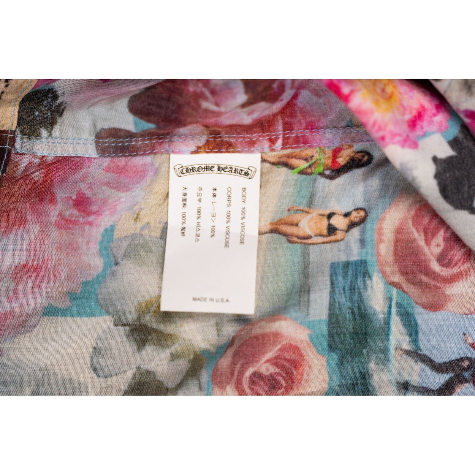 Chrome Hearts Hawaii Floral Silk Short Sleeve Shirt Size US M / EU 48-50 / 2 - 4 Thumbnail