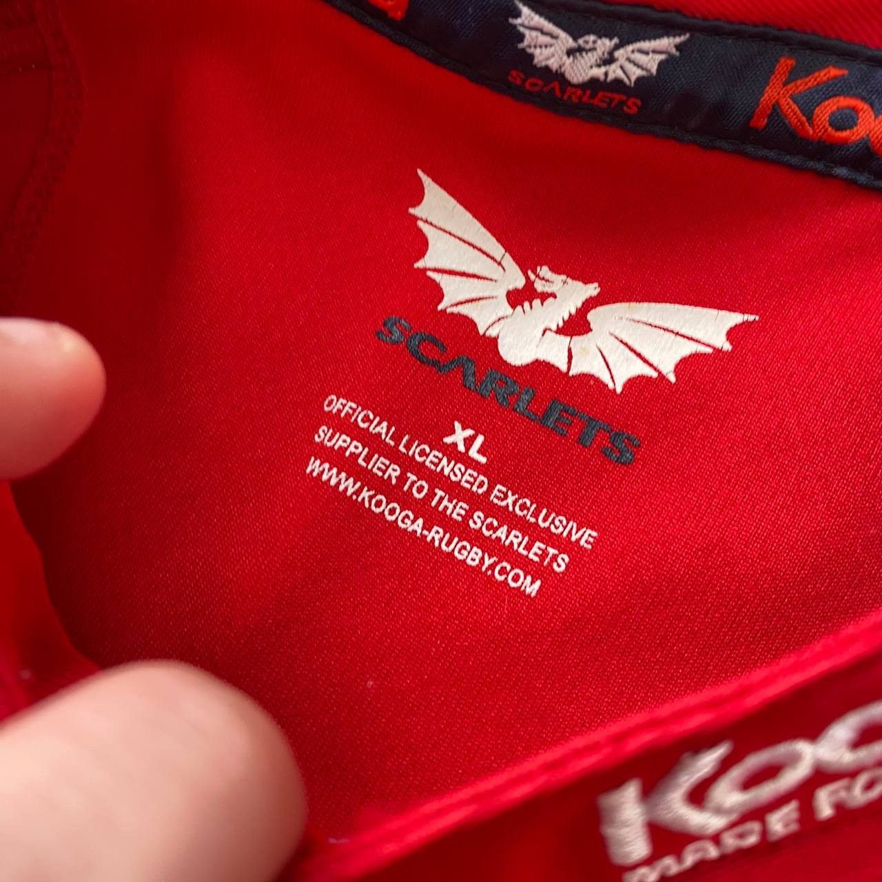 Vintage Kooga Llanelli Scarlets Home Rugby Shirt 2005-06 Size US XL / EU 56 / 4 - 8 Thumbnail