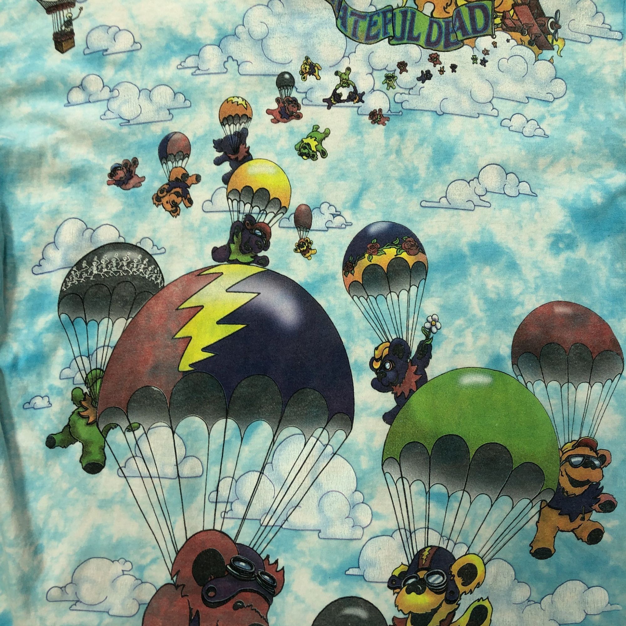 Liquid Blue Liquid Blue Grateful Dead Parachute Bears Greg Genrich Tie D Size US L / EU 52-54 / 3 - 2 Thumbnail