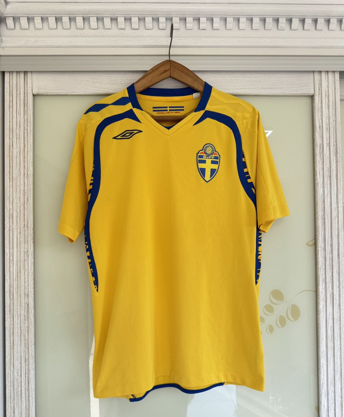 Vintage Sweden 2008-2009 Home Soccer Jersey Football Kit