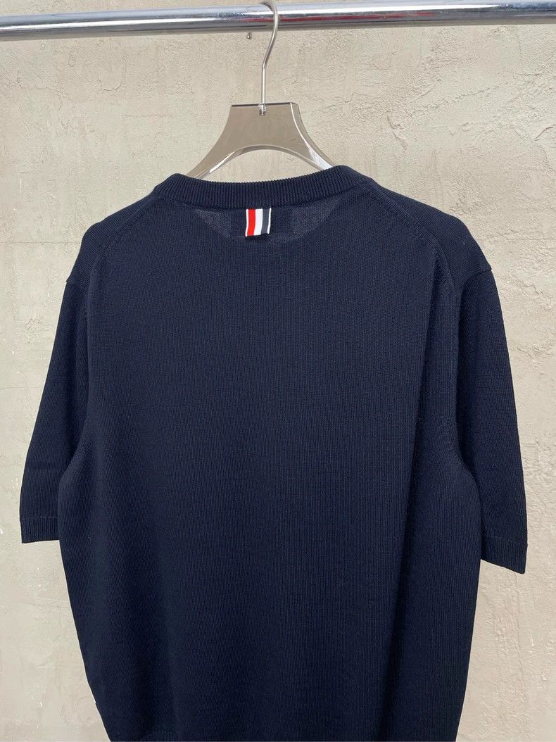 Thom Browne Thom browne High-end navy blue four-striped wool knitted me Size US M / EU 48-50 / 2 - 4 Thumbnail