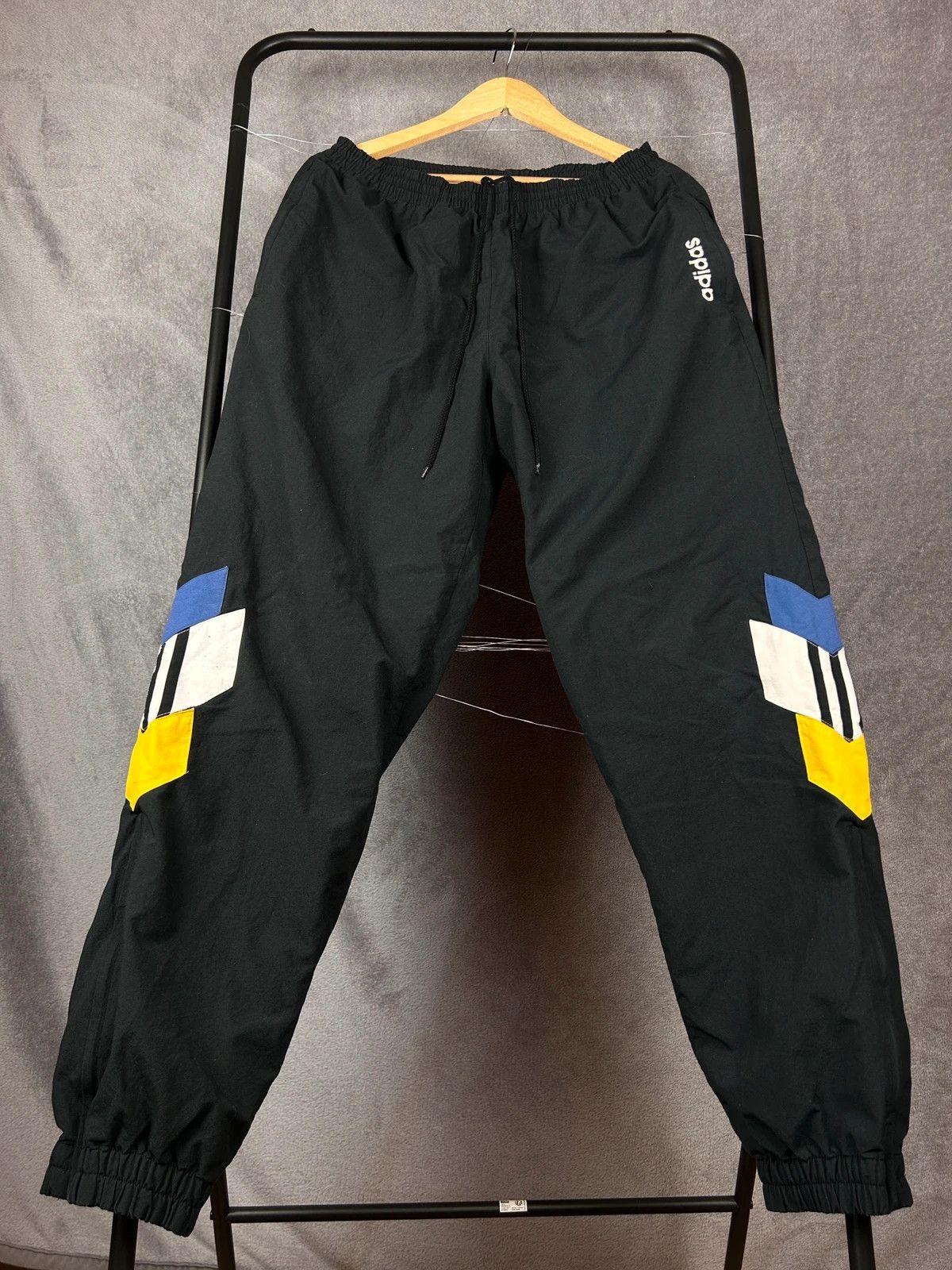 Adidas × Vintage Adidas vintage 90s sweat pants black 3 stripes Size US 32 / EU 48 - 1 Thumbnail