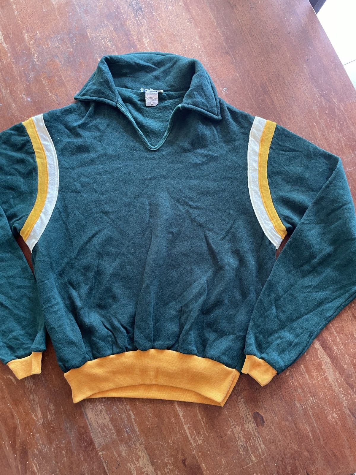 Vintage Vintage 60’s American Athletic Collared Sweatshirt Size M Size US M / EU 48-50 / 2 - 6 Thumbnail