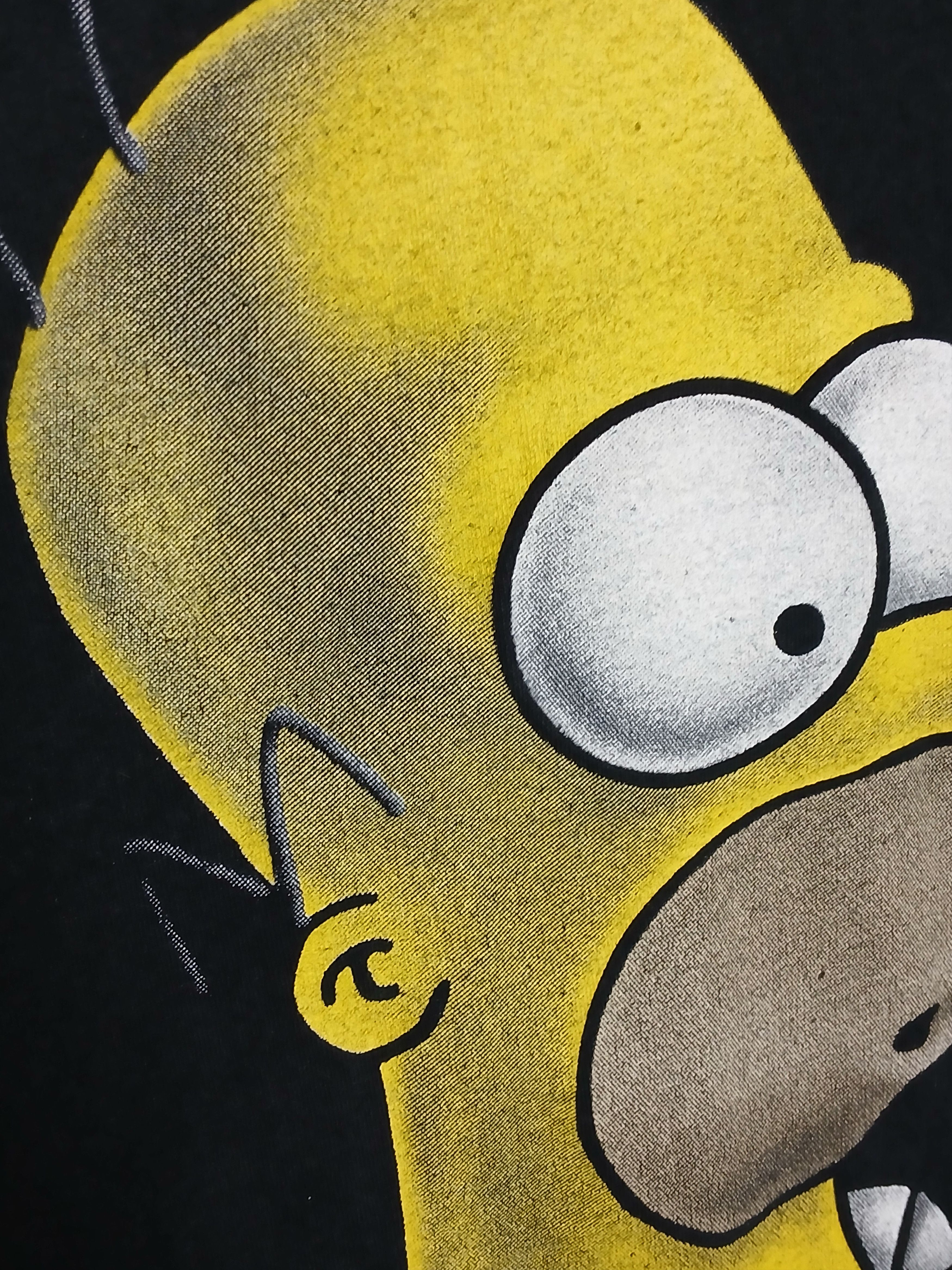 Cartoon Network × The Simpsons × Vintage Vintage The Simpsons Homer Simpson Single Stitch T-Shirt Size US L / EU 52-54 / 3 - 6 Thumbnail