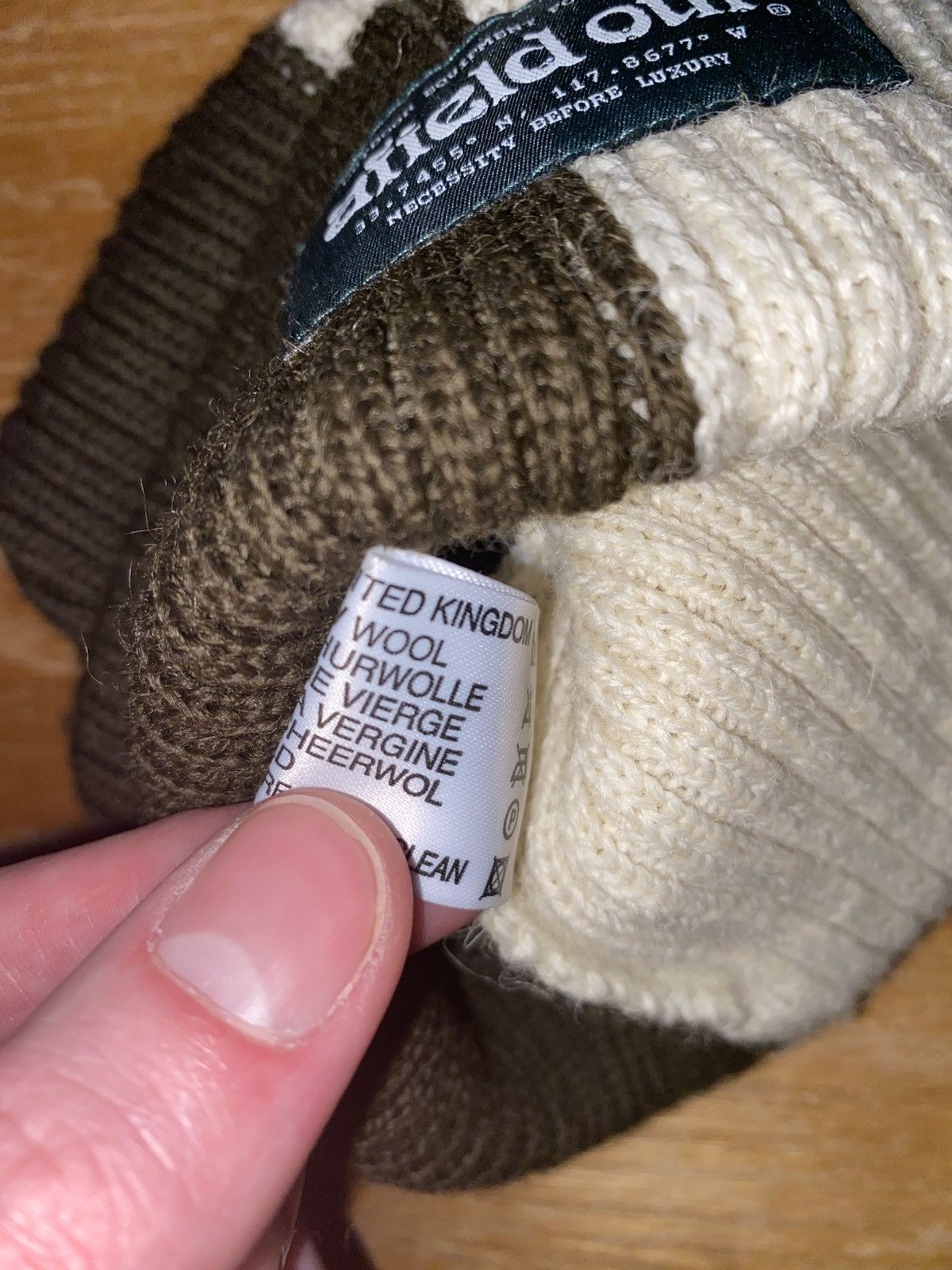 Afield Out BROWN/WHITE 2TONE WINTER HAT Size ONE SIZE - 3 Thumbnail