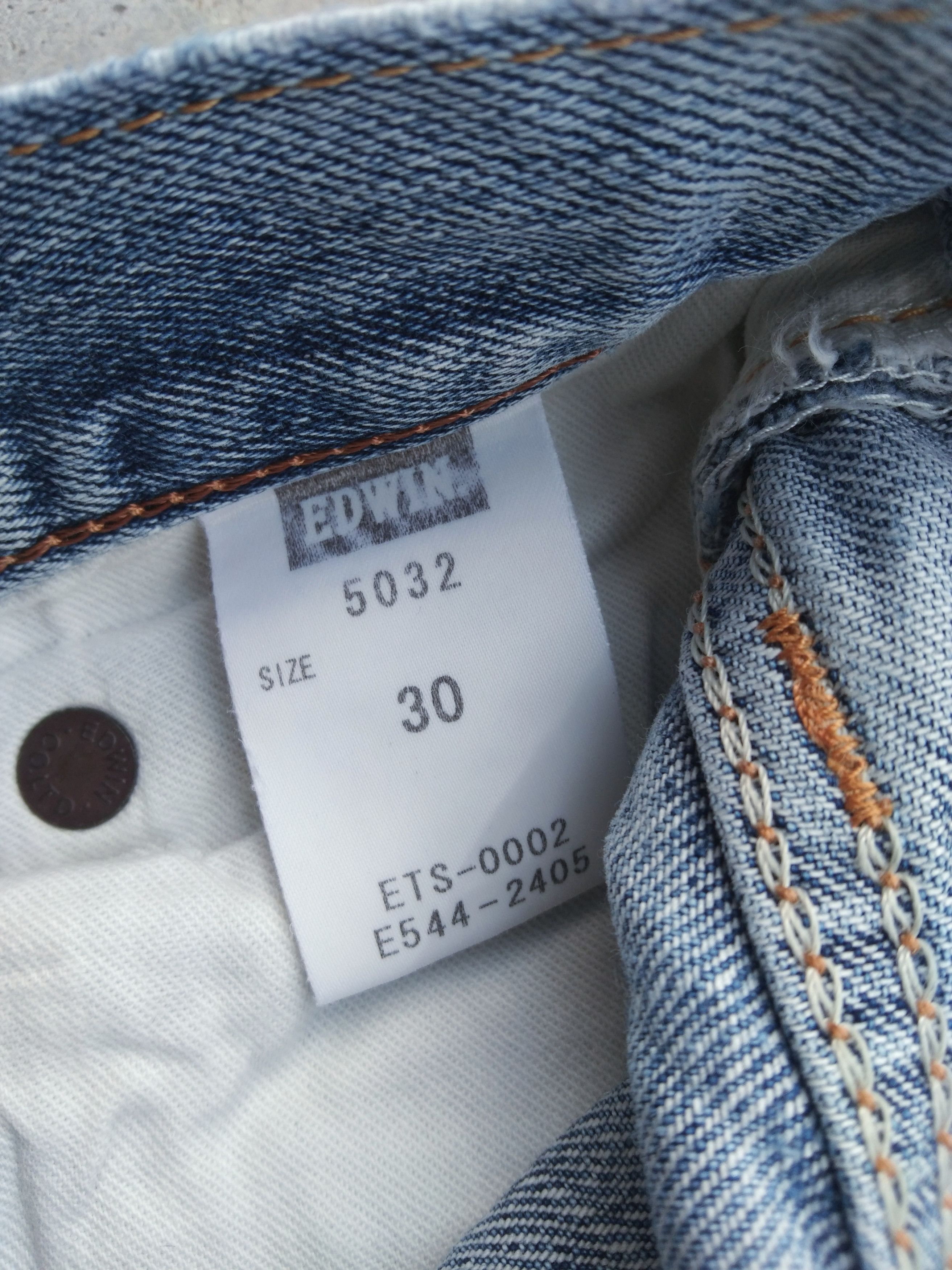 Japanese Brand Vintage Faded Blue Edwin Distressed Jeans 30x32 Size US 30 / EU 46 - 8 Thumbnail