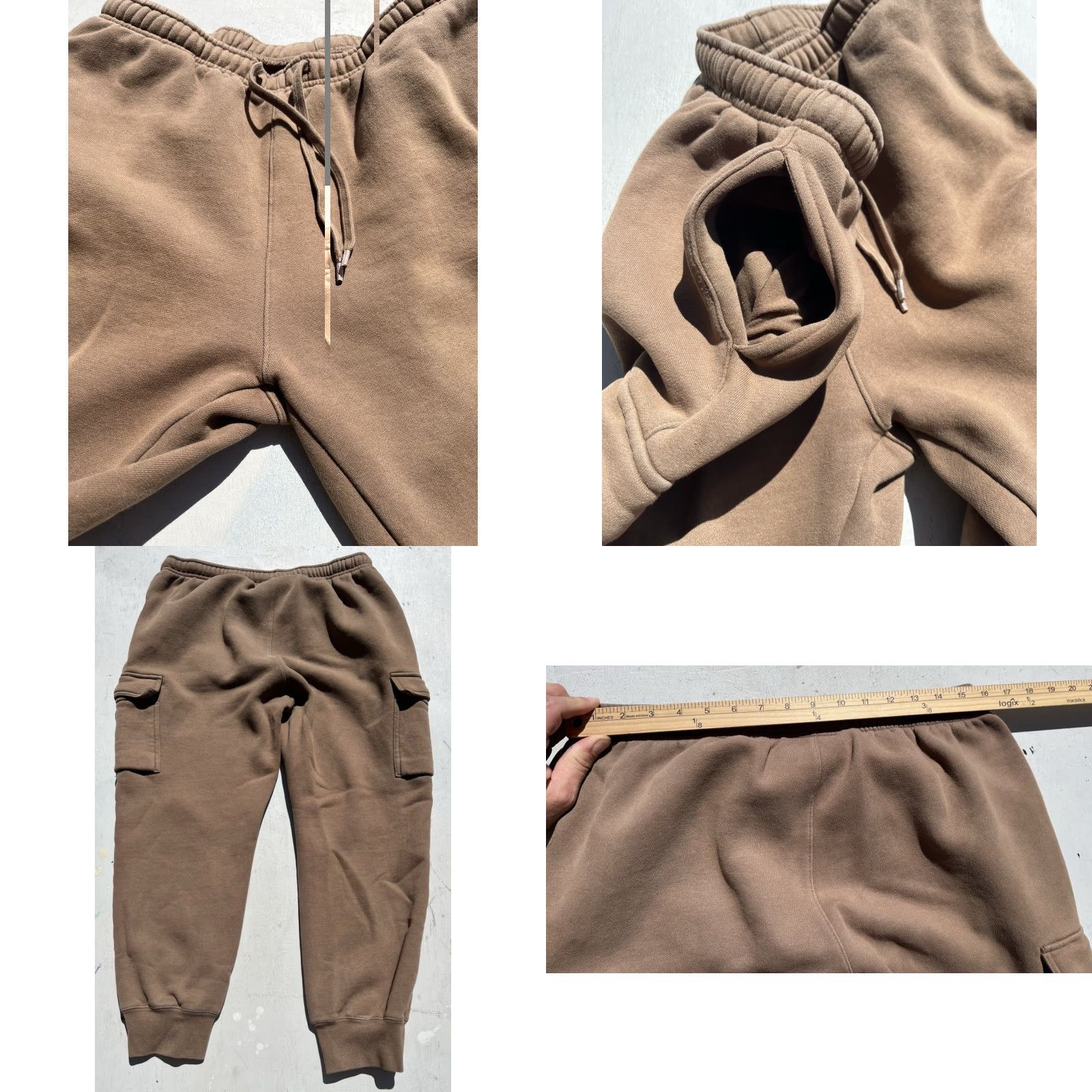 Vintage Men's Maison Article Joggers Brown Cargo L Embroidery Streetwear Taper Active Size US 33 - 8 Thumbnail