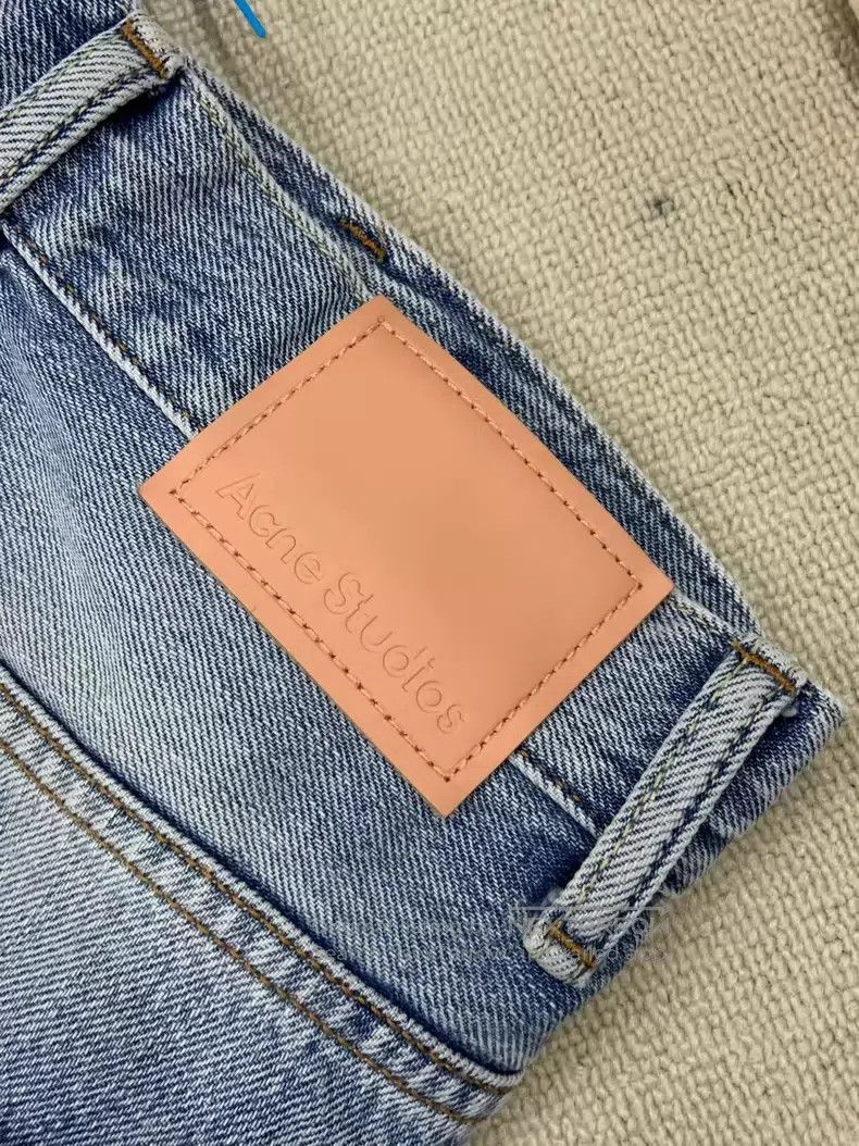 Acne Studios Acne Studios cleanfit flared loose washed cotton zip mid-r Size US 27 - 3 Thumbnail