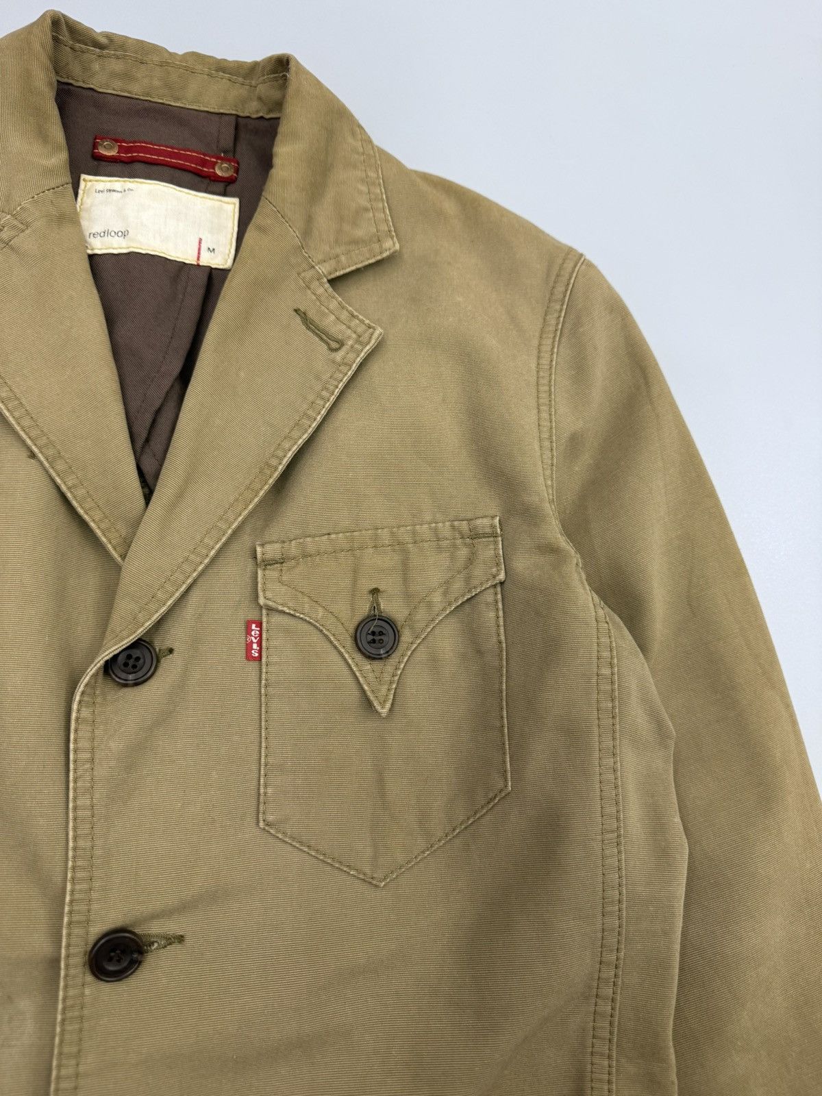 Levi's Vintage 2000s Levis Redloop Iconic Arc Pocket Duck Cotton Size US M / EU 48-50 / 2 - 2 Thumbnail