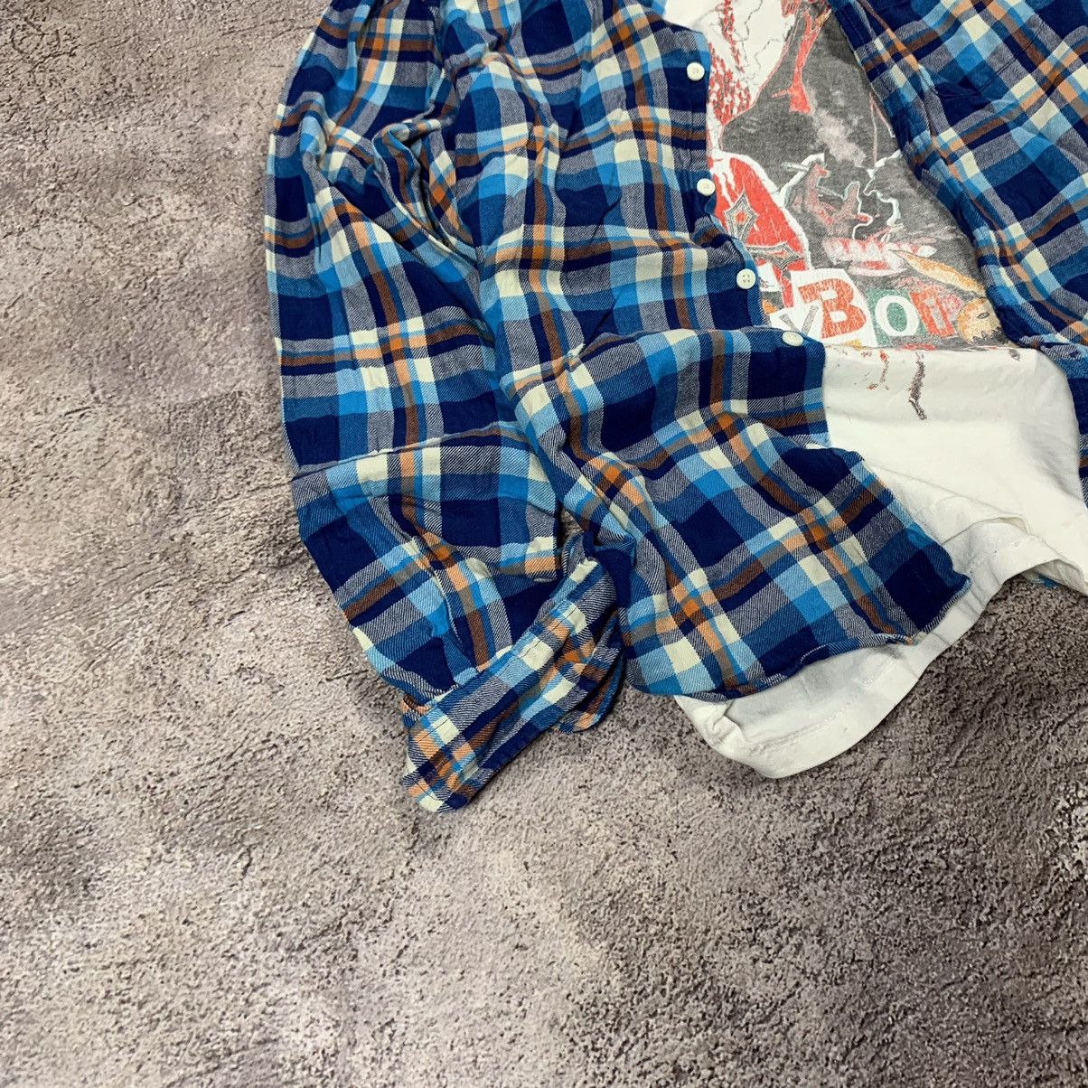 Vintage Vintage 90s Blue Plaid Shirt Workwear Grunge Streetwear S Size US S / EU 44-46 / 1 - 2 Thumbnail