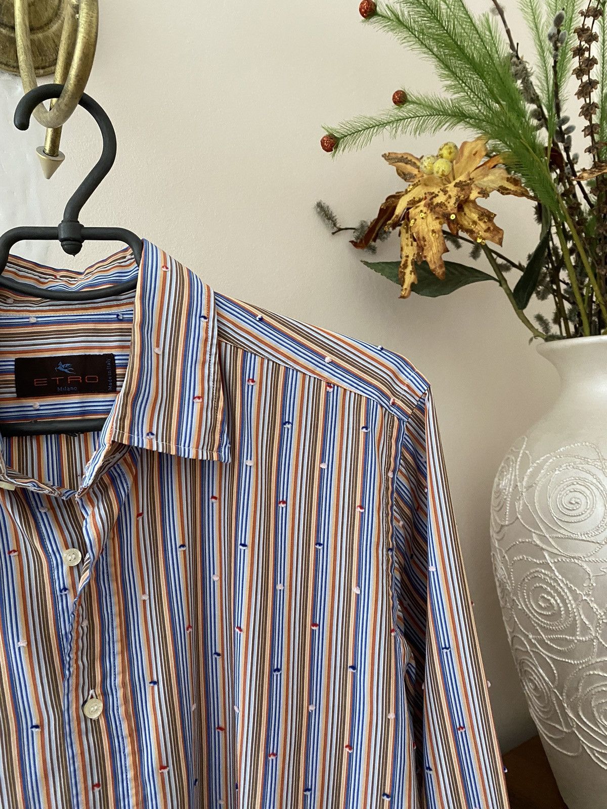 Etro × Vintage Vintage Etro Button Up Shirt Size US XL / EU 56 / 4 - 2 Thumbnail