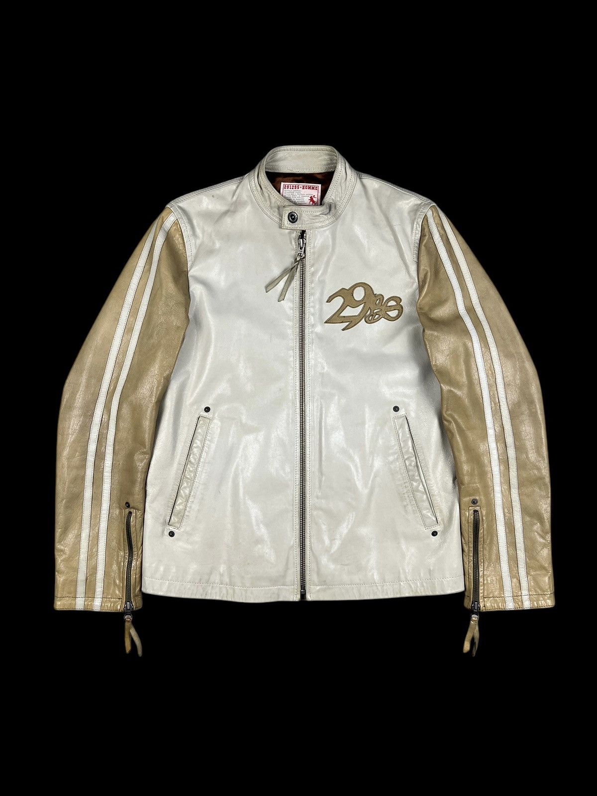 291295=Homme Vintage 291295 Homme Cafe Racer Leather Jacket Size US M / EU 48-50 / 2 - 1 Thumbnail
