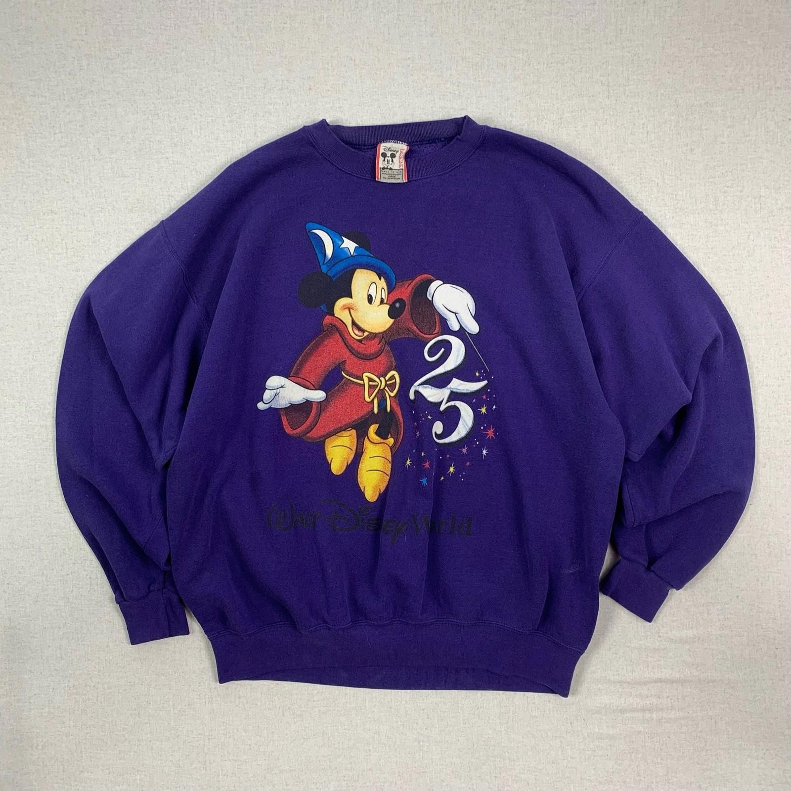 Disney Wizard Mickey Mouse Disney World 25th Anverversary Sweater L Size US L / EU 52-54 / 3 - 1 Thumbnail