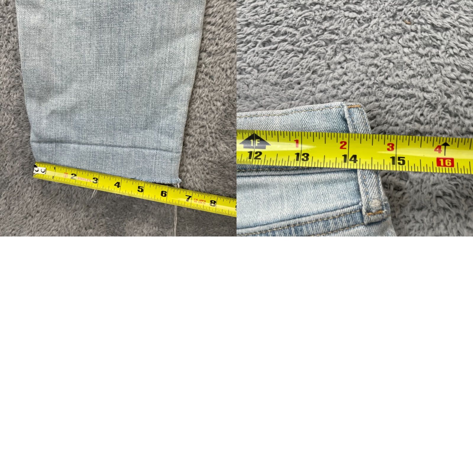 Gap Gap Jeans Womens 27 Blue Girlfriend Straight Leg Mid Rise Cotton Logo Frayed Hem Jeans Size 30" / US 8 / IT 44 - 8 Thumbnail