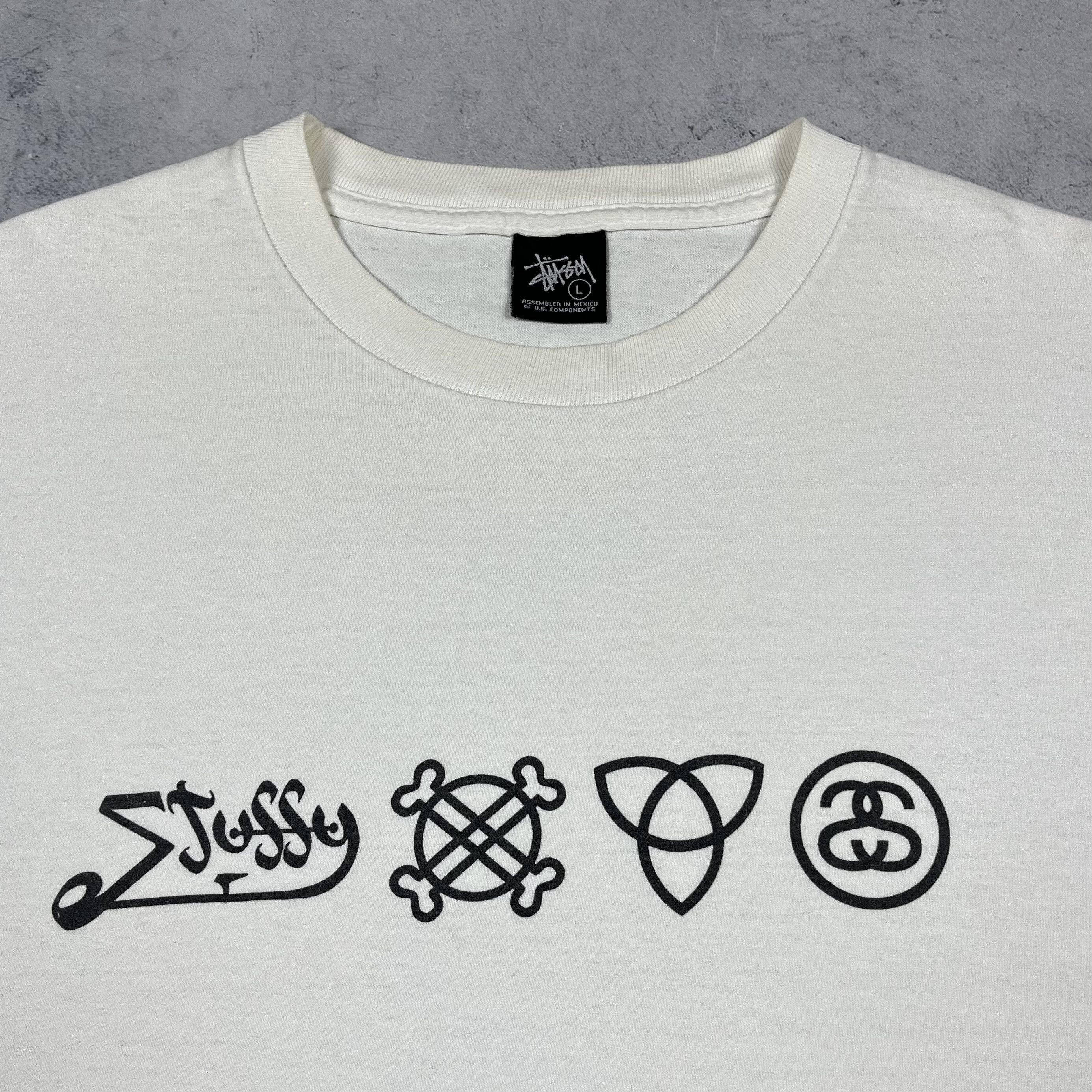Stussy Vintage Stussy Big Logo Y2K T Shirt 2000’s Size US L / EU 52-54 / 3 - 7 Thumbnail