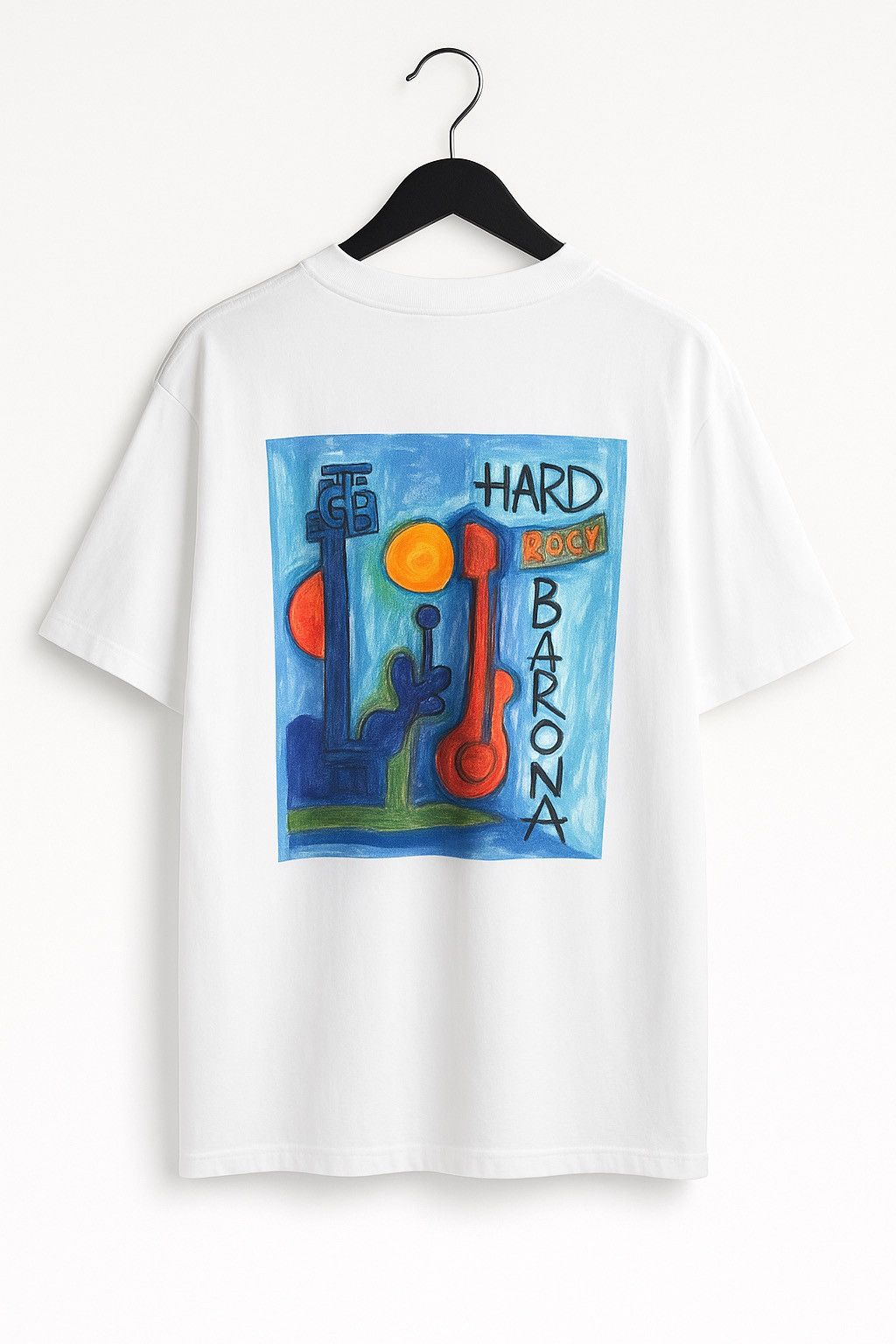 Hard Rock Cafe Vintage 90s Hard Rock Cafe Barcelona Heavy-T Pop Art Design Size US M / EU 48-50 / 2 - 1 Thumbnail