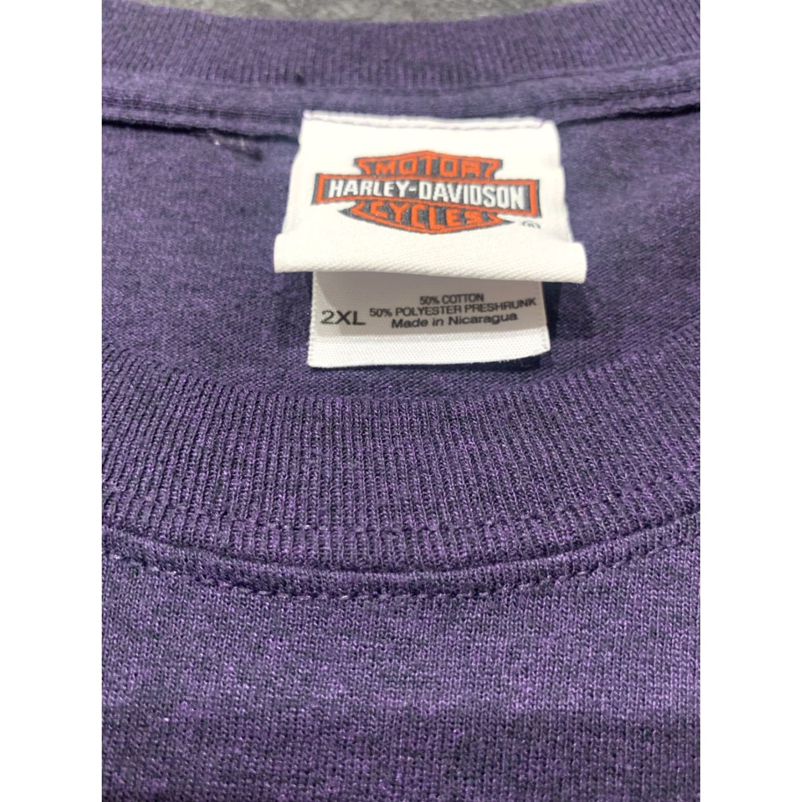 Harley Davidson Harley-Davidson Men’s T-Shirt 2XL Short Sleeve Joker Blue 50/50 Knit Crew Neck Summer Size US XXL / EU 58 / 5 - 6 Thumbnail