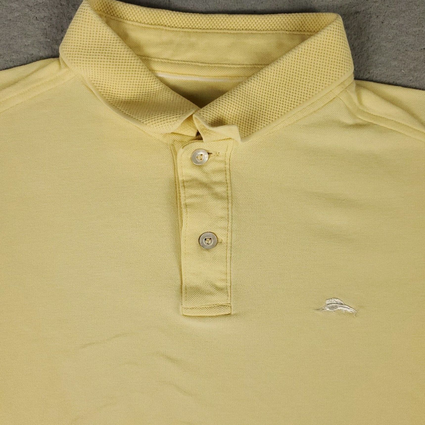 Tommy Bahama Tommy Bahama Polo Shirt Mens Large Yellow Casual Short Sleeve - Runs Short Size US L / EU 52-54 / 3 - 2 Thumbnail