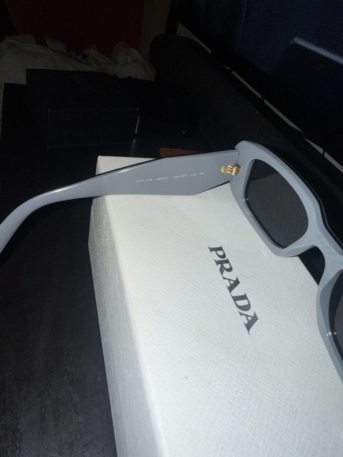 Prada Prada PR 17WS Sunglasses Gray Size ONE SIZE - 6 Thumbnail