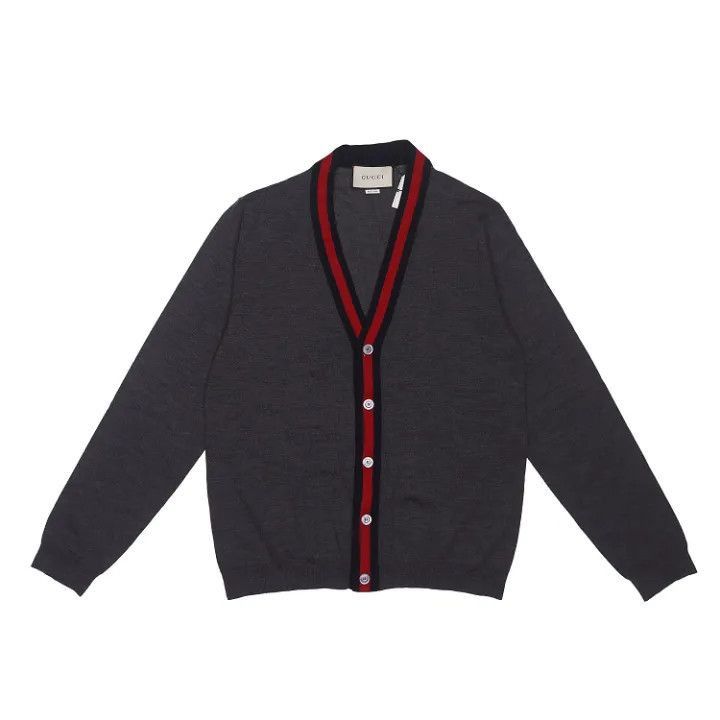 Gucci Gucci Gucci Comfortable Gray Cardigan Sweater -2506 Size US XL / EU 56 / 4 - 1 Thumbnail