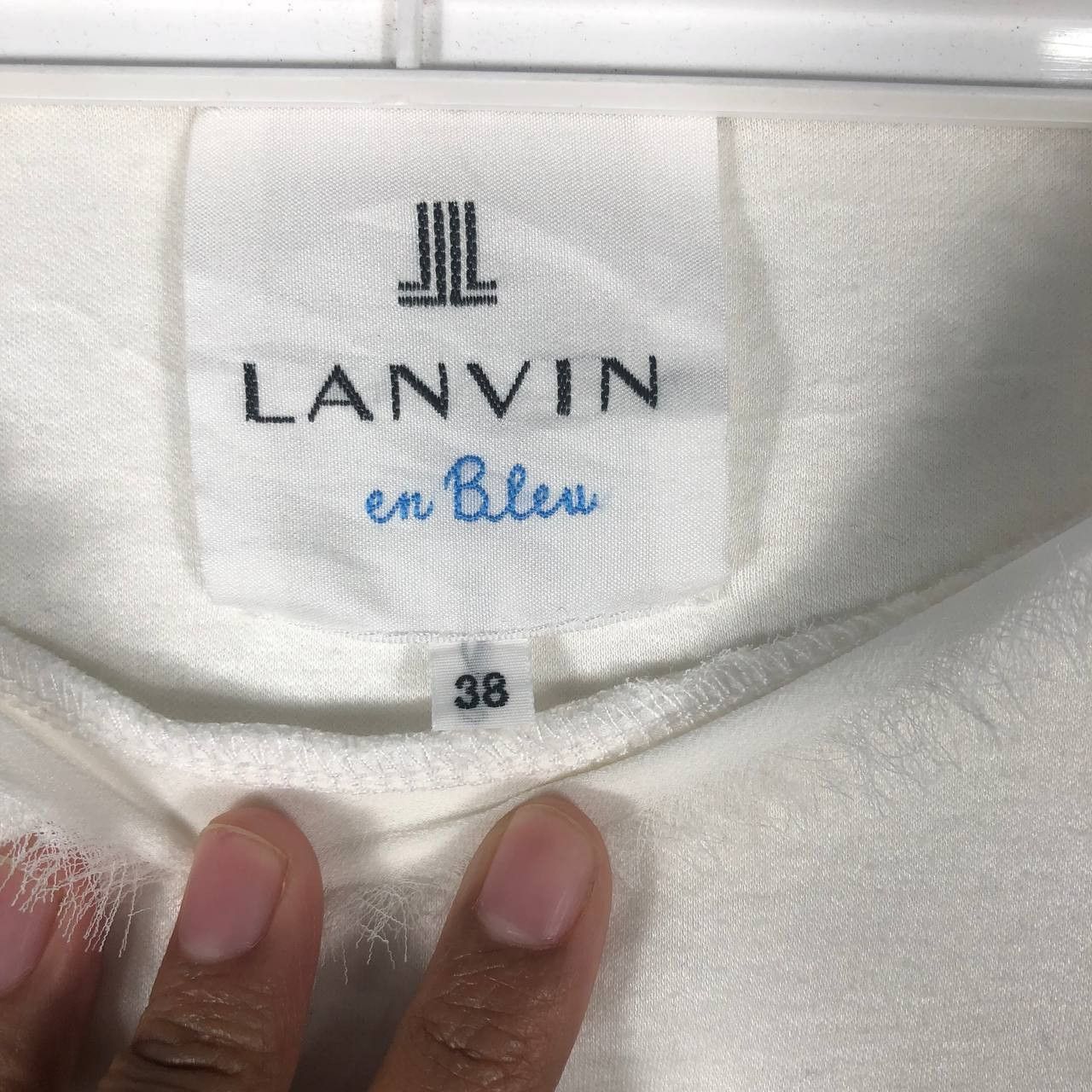 Lanvin Lanvin En Blue White T-Shirt Size XS / US 0-2 / IT 36-38 - 7 Thumbnail