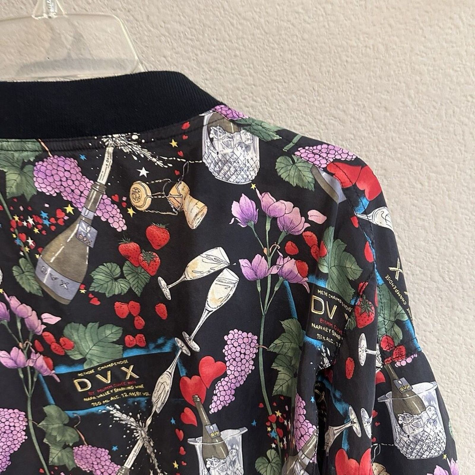 Nicole Miller Vintage Nicole Miller '94 Silk Bomber Jacket Wine champagne Size L / US 10 / IT 46 - 10 Thumbnail