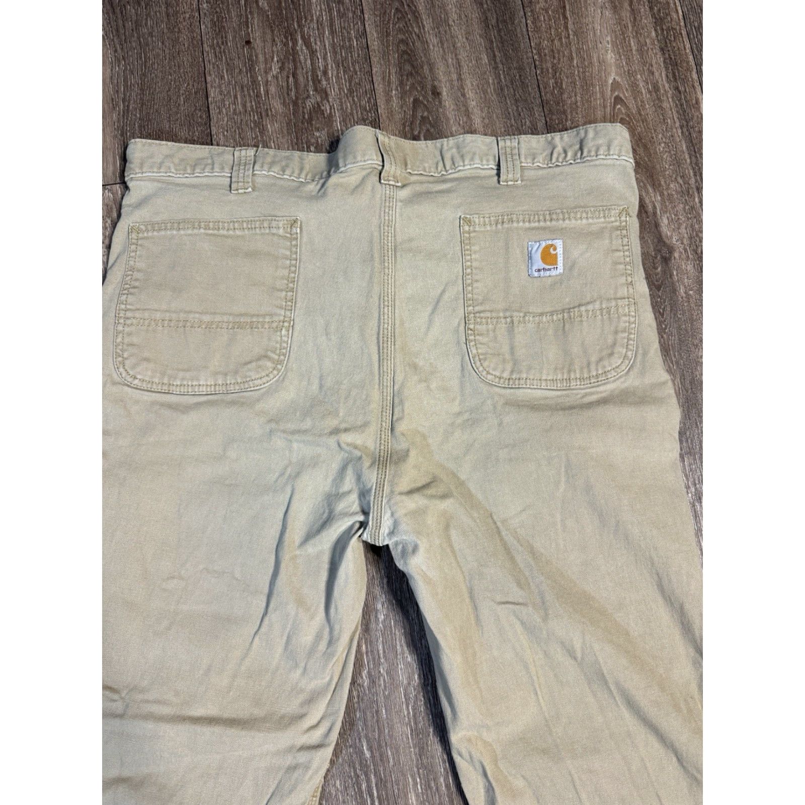 Carhartt Carhartt Workwear Khaki Tan Straight Fit 40x32 Pants Men Beige Khakis Pockets Size US 40 / EU 56 - 4 Thumbnail