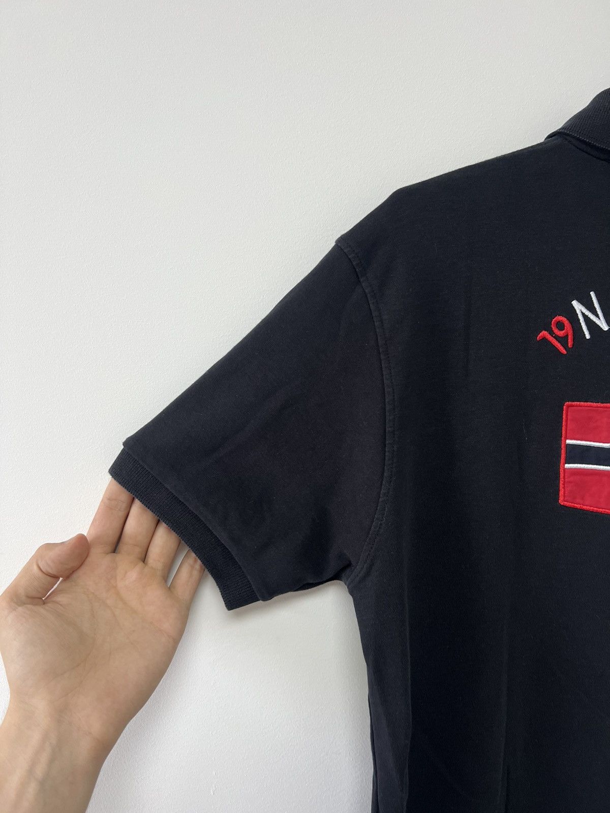 Napapijri Napapijri 1987 Black Polo Shirt Shirt Sleeve Black Rare sz L Size US L / EU 52-54 / 3 - 7 Thumbnail