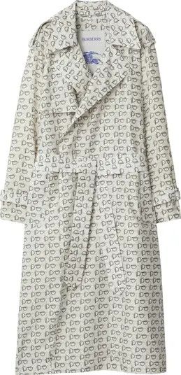 Burberry Prorsum B Print Silk Long Trench Coat BNWT Size M / US 6-8 / IT 42-44 - 7 Thumbnail