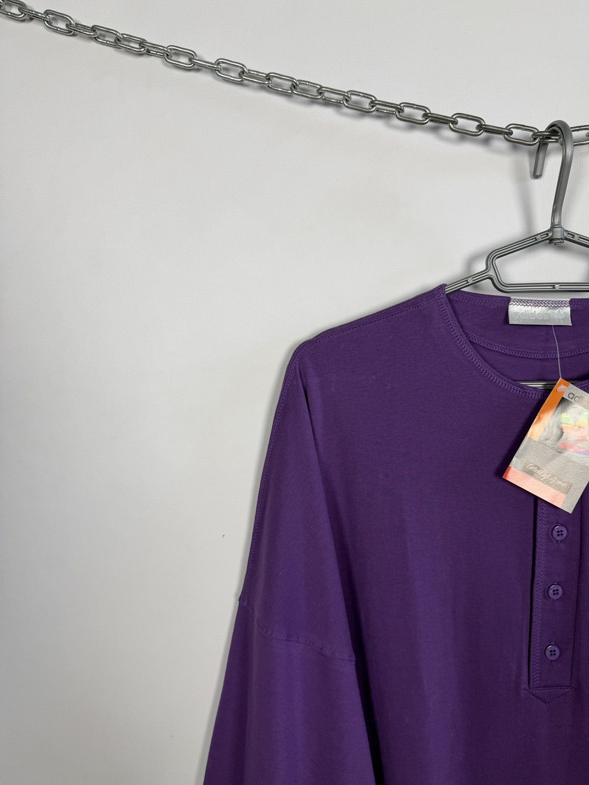 Adidas Adidas Henley Shirt 90s Style Oversized Trefoil Logo Size L Size US L / EU 52-54 / 3 - 3 Thumbnail